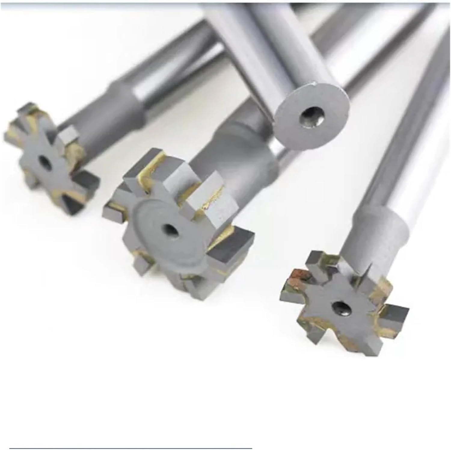 T Slot Milling Cutter 12-50mm Alloy Rough Inserted Straight Shank End Mill Hardness Metal Router Bit Milling Tool(22-2)