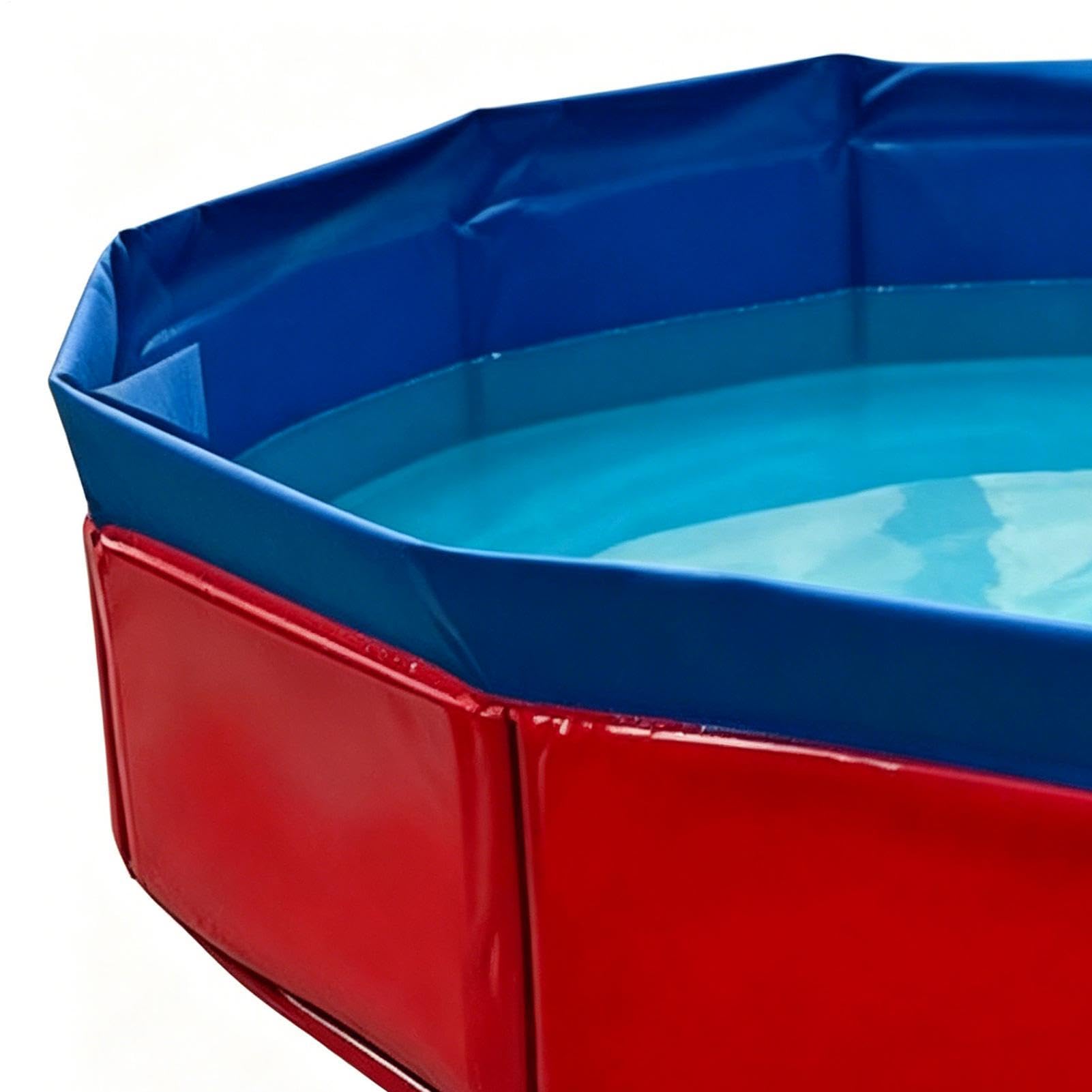 Hundeschwimmbecken, robuste und platzsparende Faltwanne mit schnellem Aufbau, Hundebadewanne, Schwimmbecken, mobile Abkühlung für Haustiere, für Garten Hinterhof Camping und große Hunderassen
