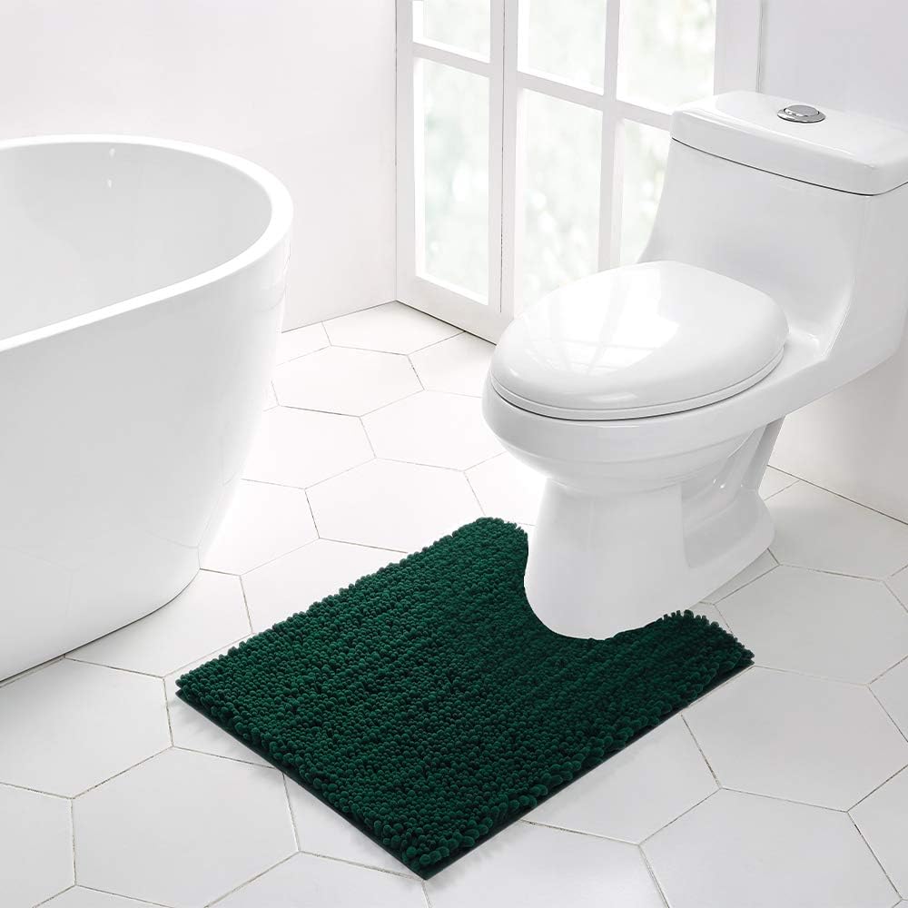 Walensee Bathroom Contour Rug Non Slip Toilet U Shaped Bath