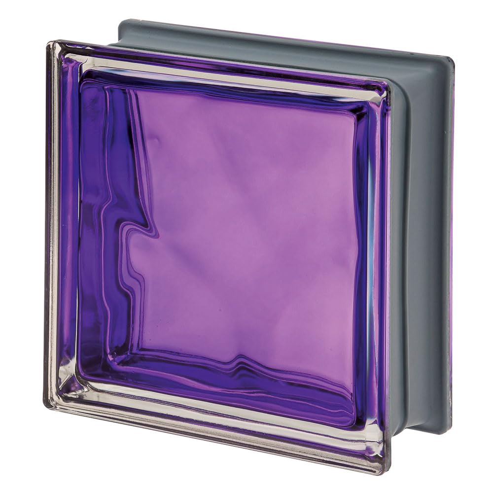 Pegasus Metalized Q19 Indaco Wave Glass Block