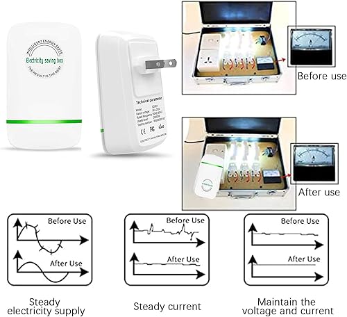 Miniatura 4 de Paquete de 2 ahorradores de energía ahorro de energía ahorro de energía ahorro de electricidad caja de ahorro de electricidad dispositivo de mercado