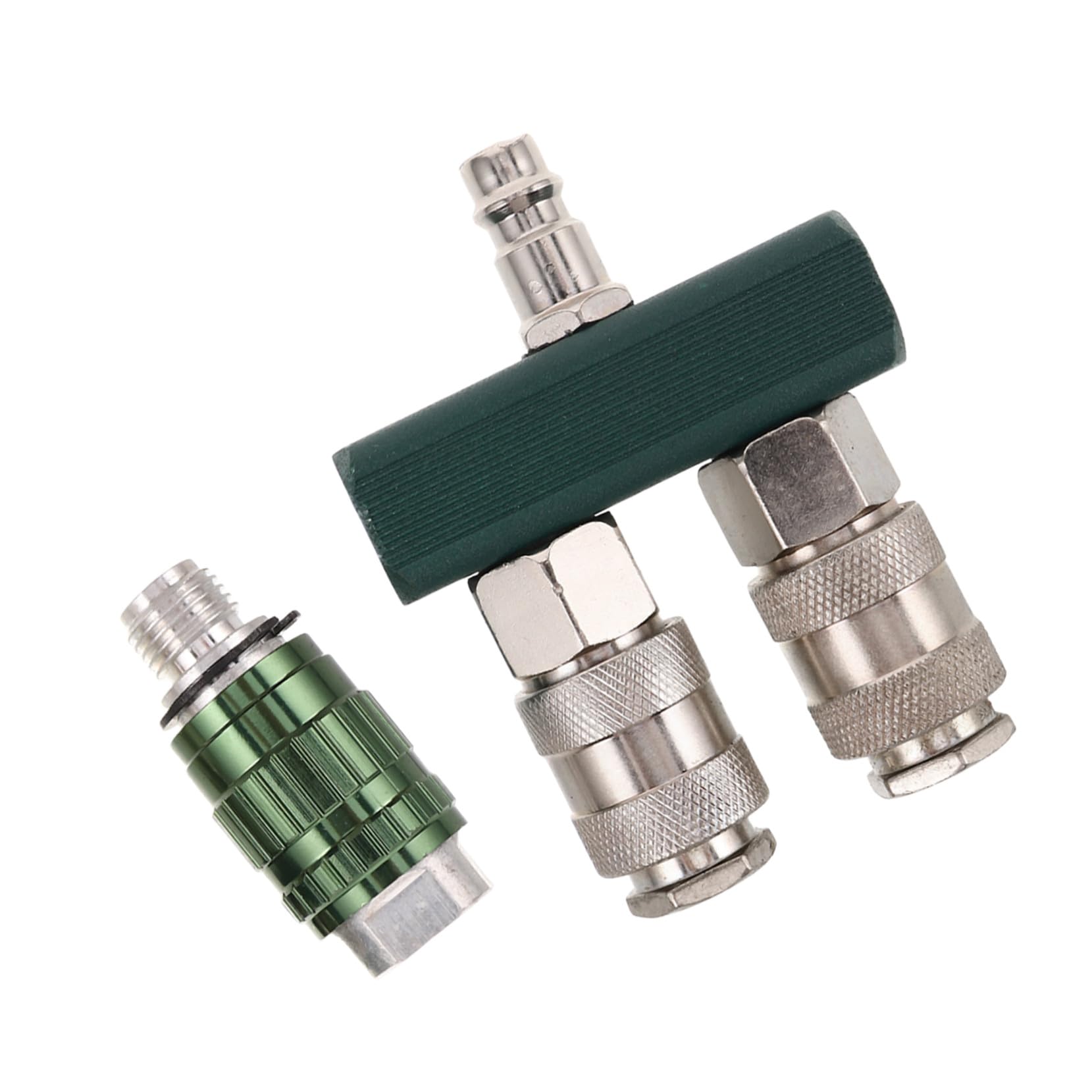 PRETYZOOM 5 Piezas Conector rápido Accesorio de manguera de aire Splitter de manguera de rápida divisores neumáticos para tubo divisor de tubo hierro niquelado