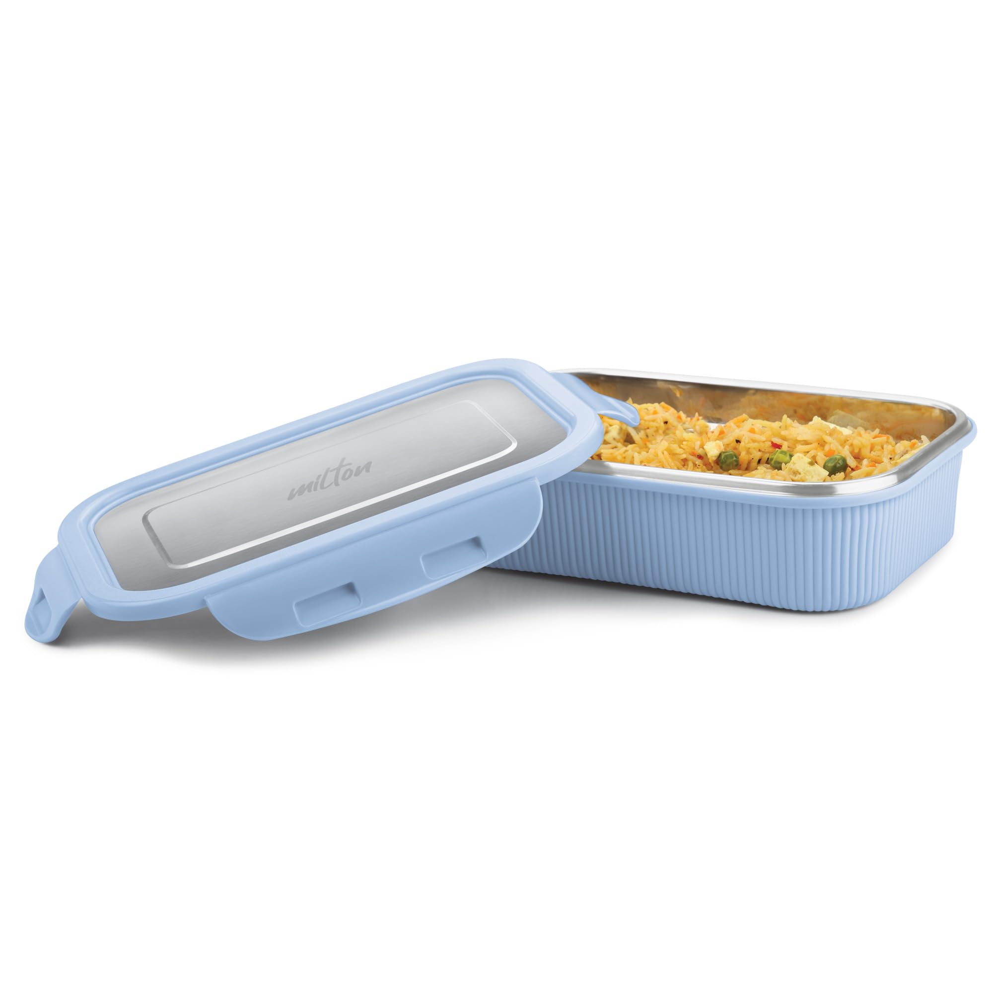 See full amazon price history chart for MILTON Cool Touch Rectangular 800 Stainless Steel Container, 780 ml, Blue, Microwave Safe, Food Grade, BPA Free, Refrigerator Safe MILTON Cool Touch Rectangular 800 Stainless Steel Container, 780 ml, Blue, Microwave Safe, Food Grade, BPA Free, Refrigerator Safe (B0DGG6MDHK) Amazon Price History, Amazon Price Tracker