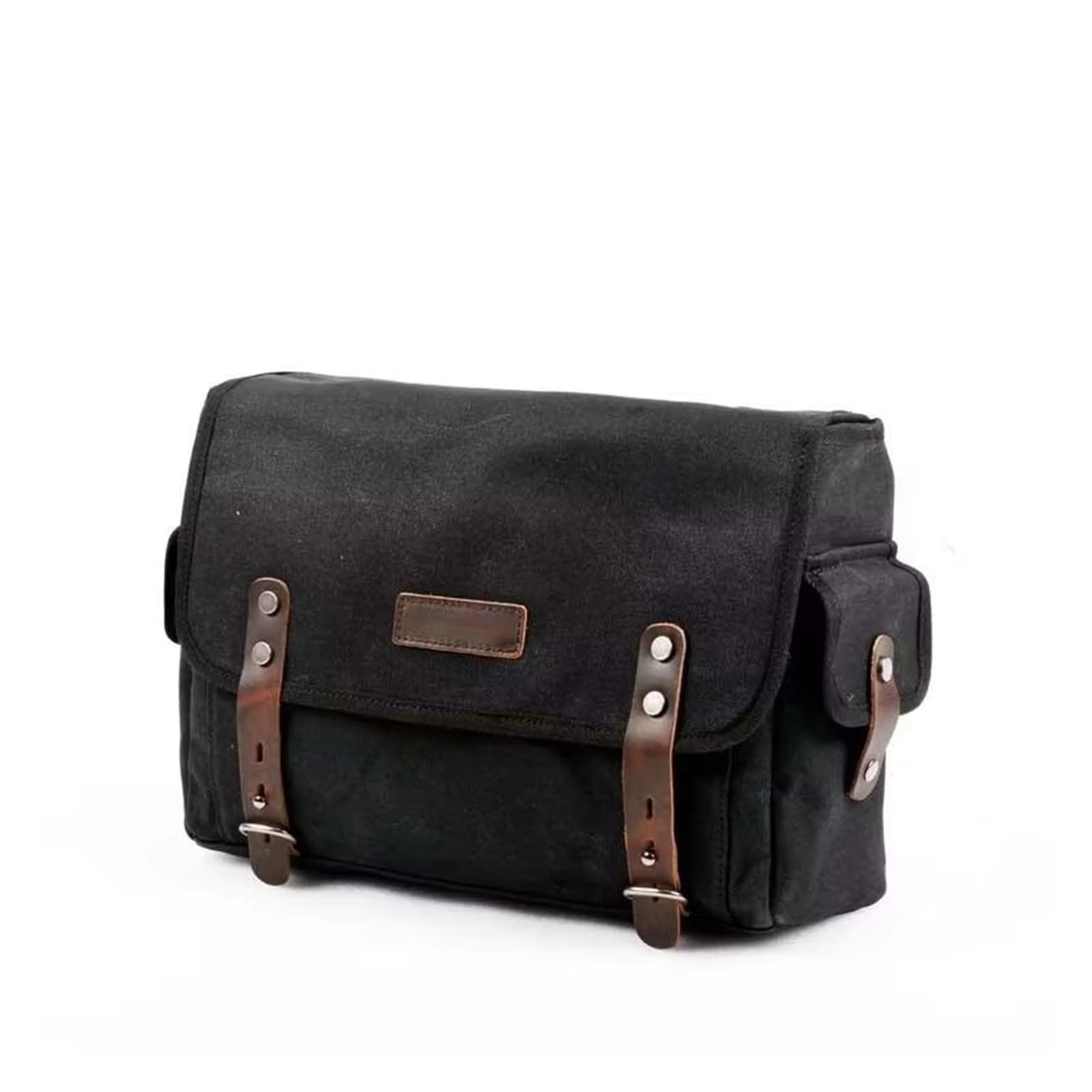Borsa Laterale Universale Per Moto Strumento Impermeabile Retrò Borse Viaggio Per Bagagli Grande Capacità Sella Per Borse Da Sella Per Moto(Nero)