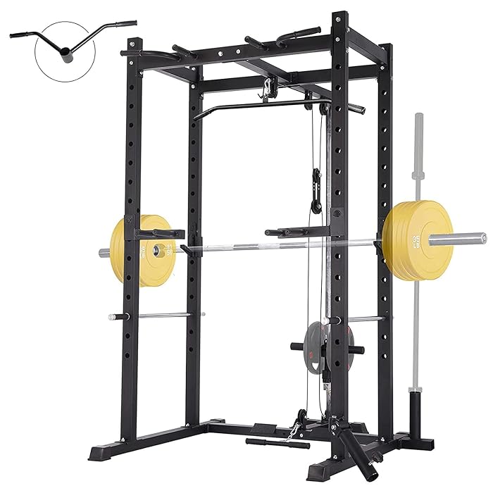 Buy Mikolo Power Cage with LAT Pulldown System,1000LBS Capacity Power