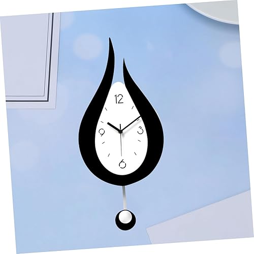 Miniatura 3 de VOSAREA Reloj de pared con forma de gota de agua, reloj de pared con forma de agua, reloj de pared creativo reloj de pared maravilloso reloj de