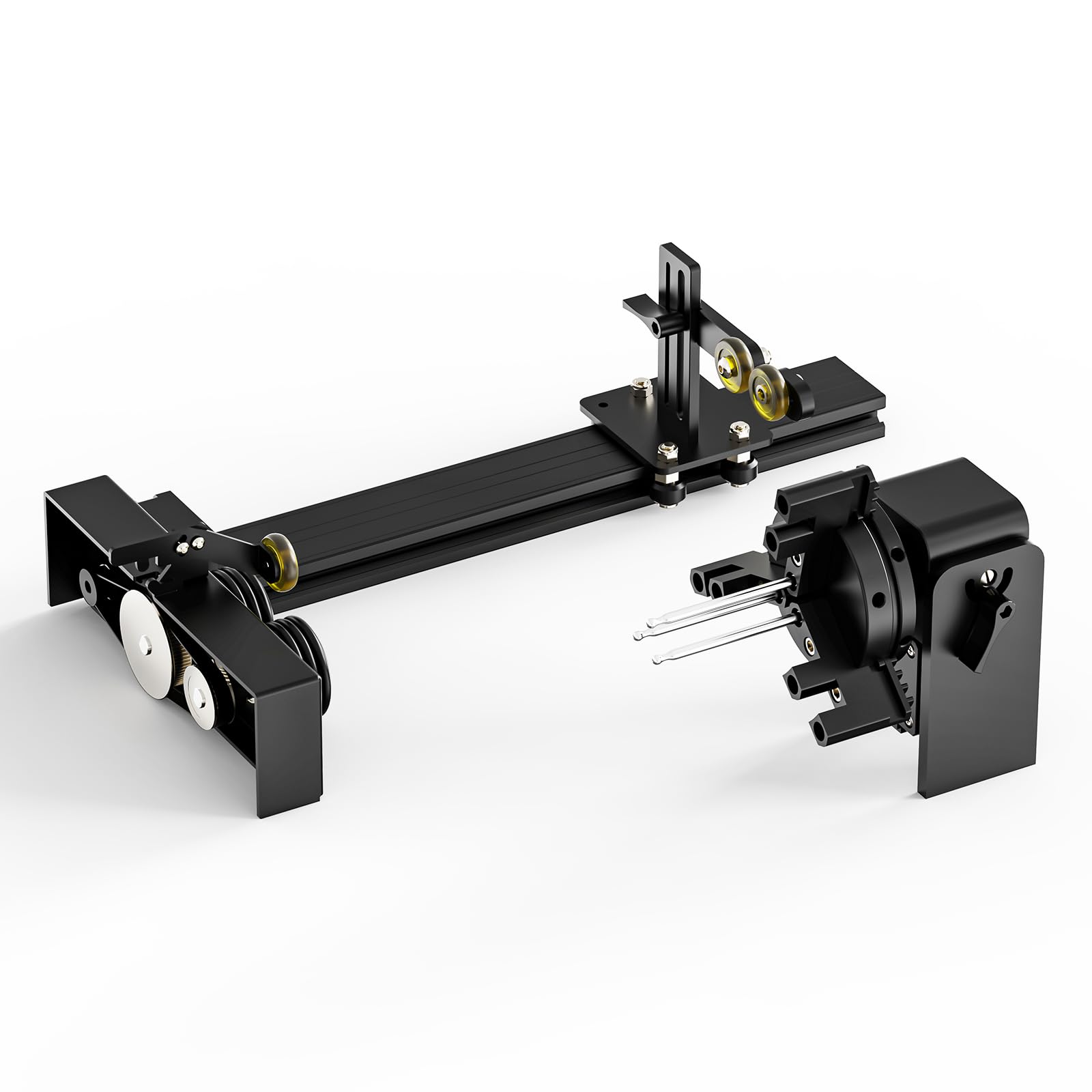 Twotrees TS5 7W Laser Graviermaschine, Lasergravierer für Cup mit 4 in 1 Laser Rotary Roller, Lasergehäuse, Gravur Unregelmäßige Zylinder, 249×123×123mm Gravurbereich