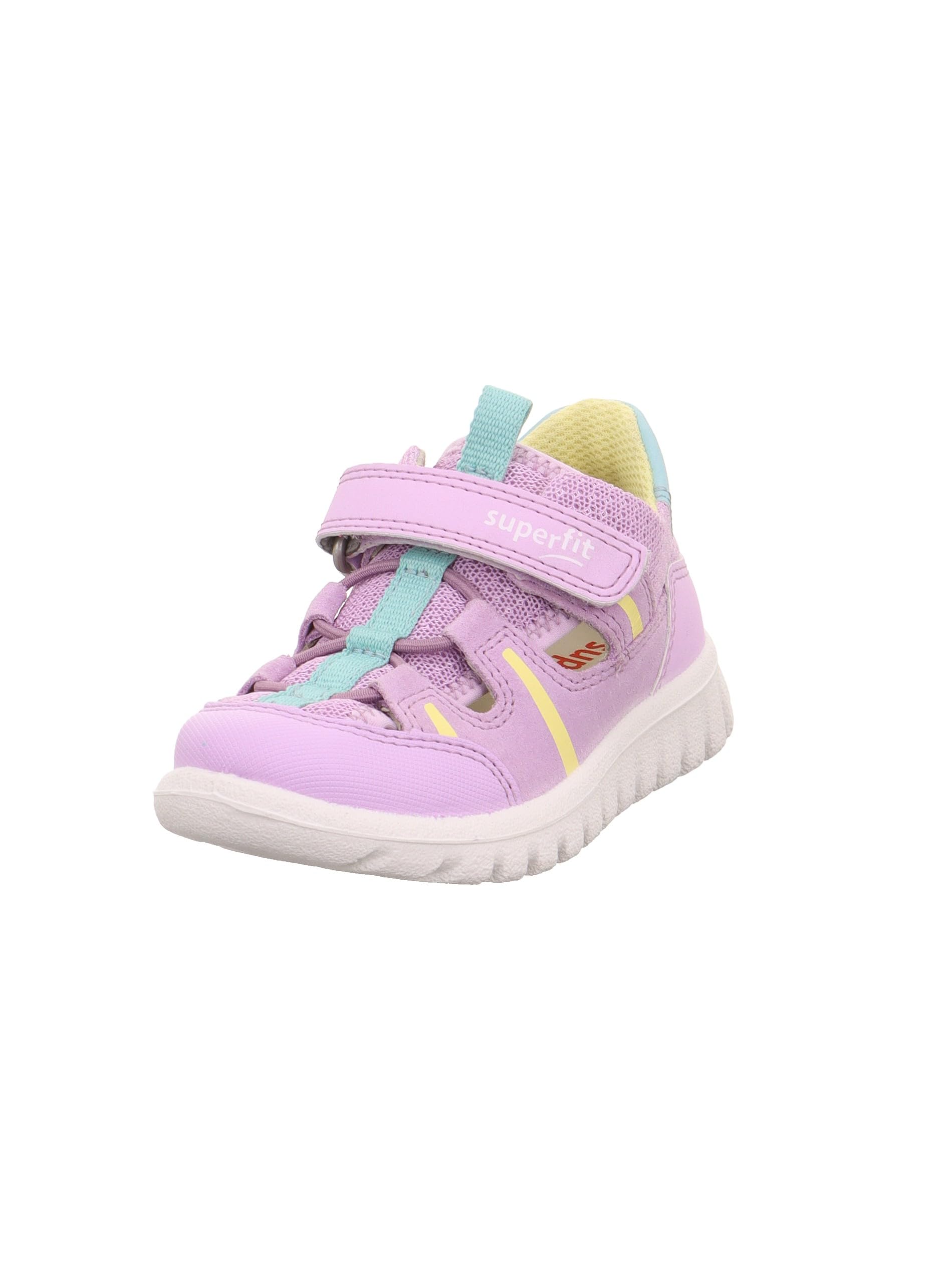 Superfit Girls' Sport7 Mini Trainers, Purple Yellow 8500, 4 UK Child
