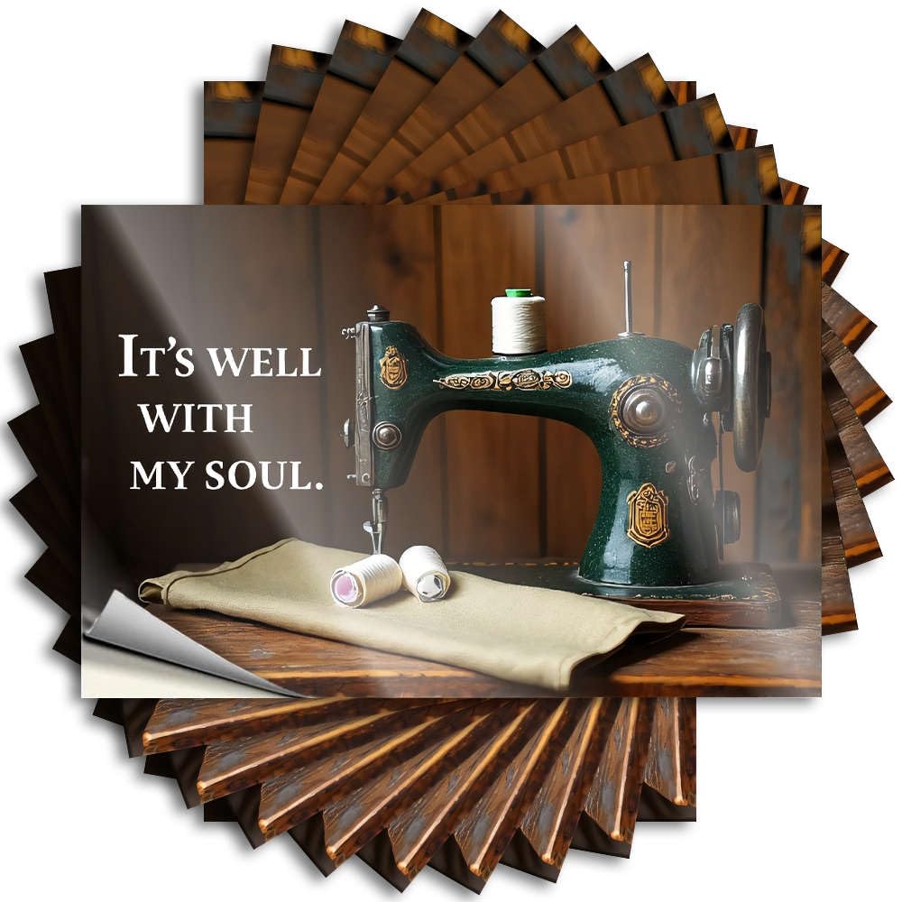 Saying Bedroom Door Decor Easy Apply | It's Well with My Soul. Book Laptop Peel and Stick(12X18CM)