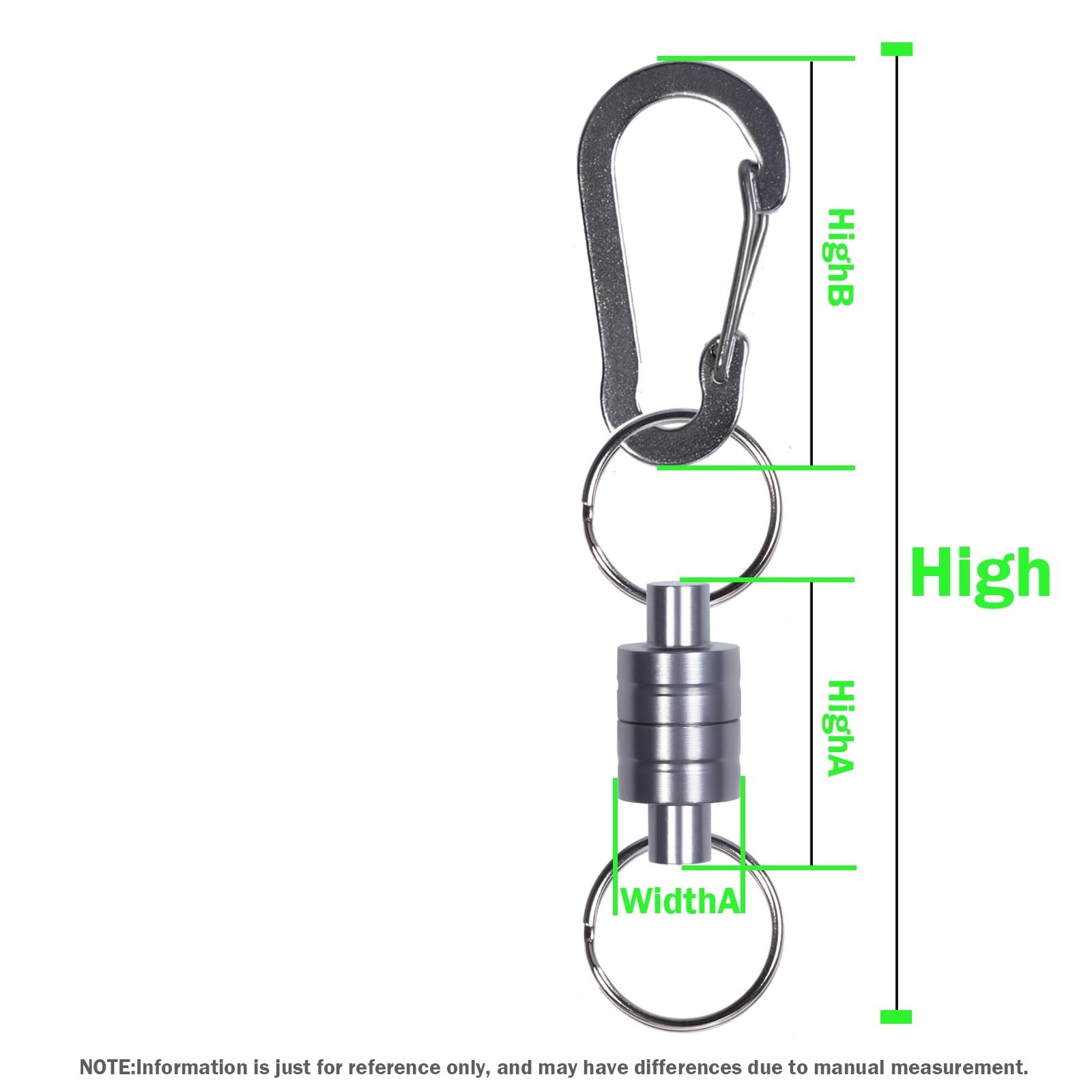 Manes De Pesca Accesorios de Pesca, Soporte magnético de liberación de Red con imán Fuerte Enrollado, Herramientas de Arrastre de Cuerda anticaída, 2 uds. Iman De Neodimio(Black Magnetic)