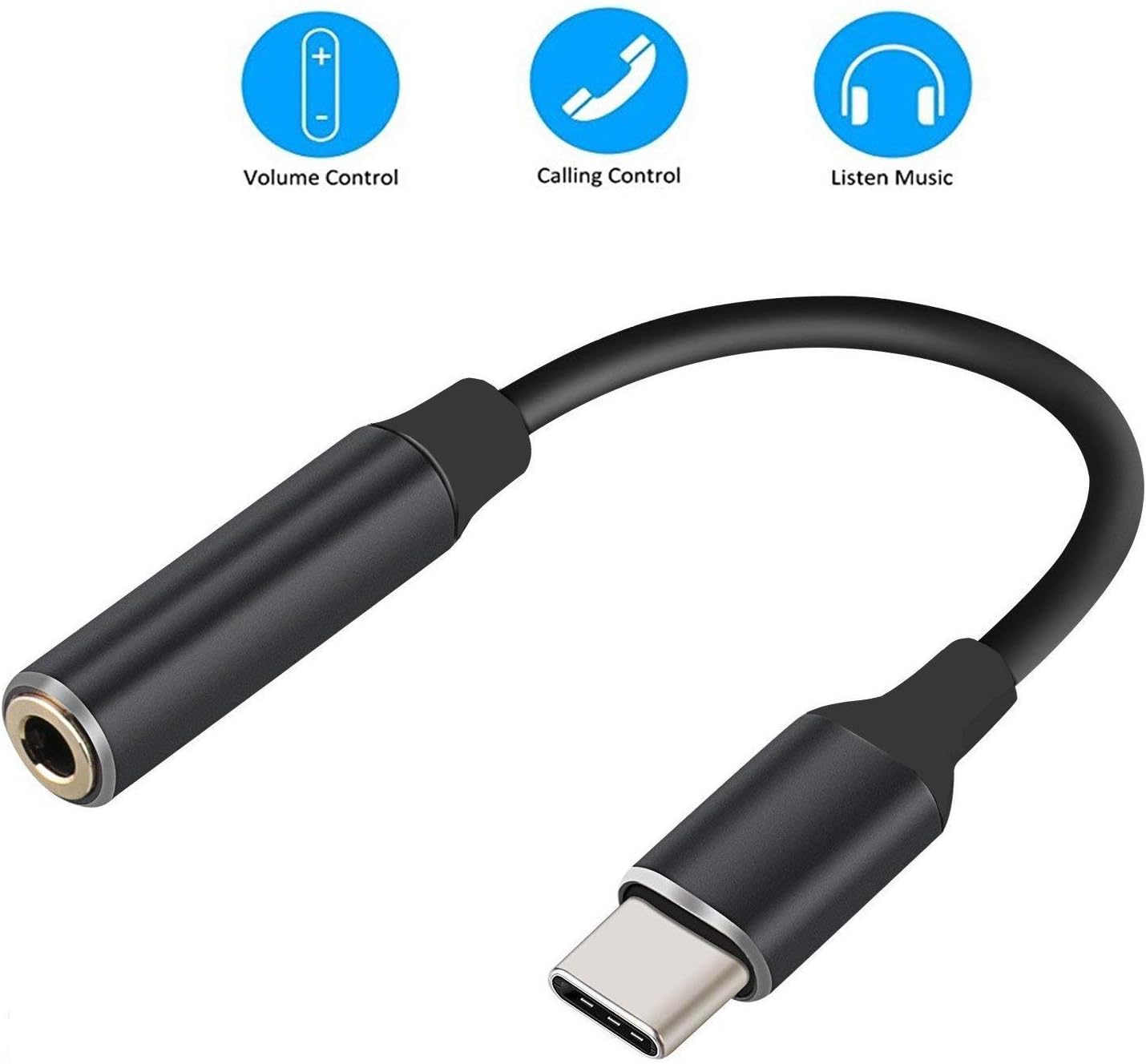 Masfee Pixel 2 Headphone Adapter, USB Type C to 3.5mm