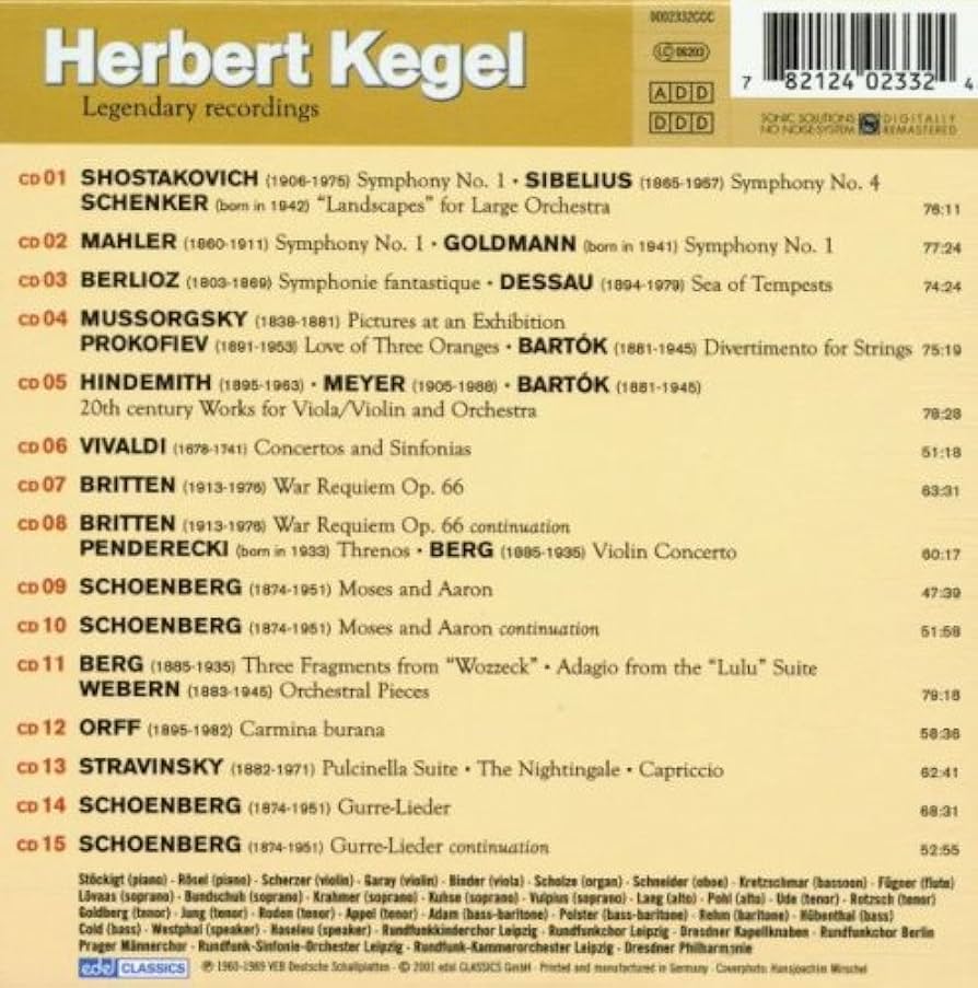 入手困難廃盤 ヘルベルト・ケーゲル レジェンダリー・レコーディングス(15枚組) Amazon.co.jp: ヘルベルト・ケーゲル／グレート・レジェンダリー