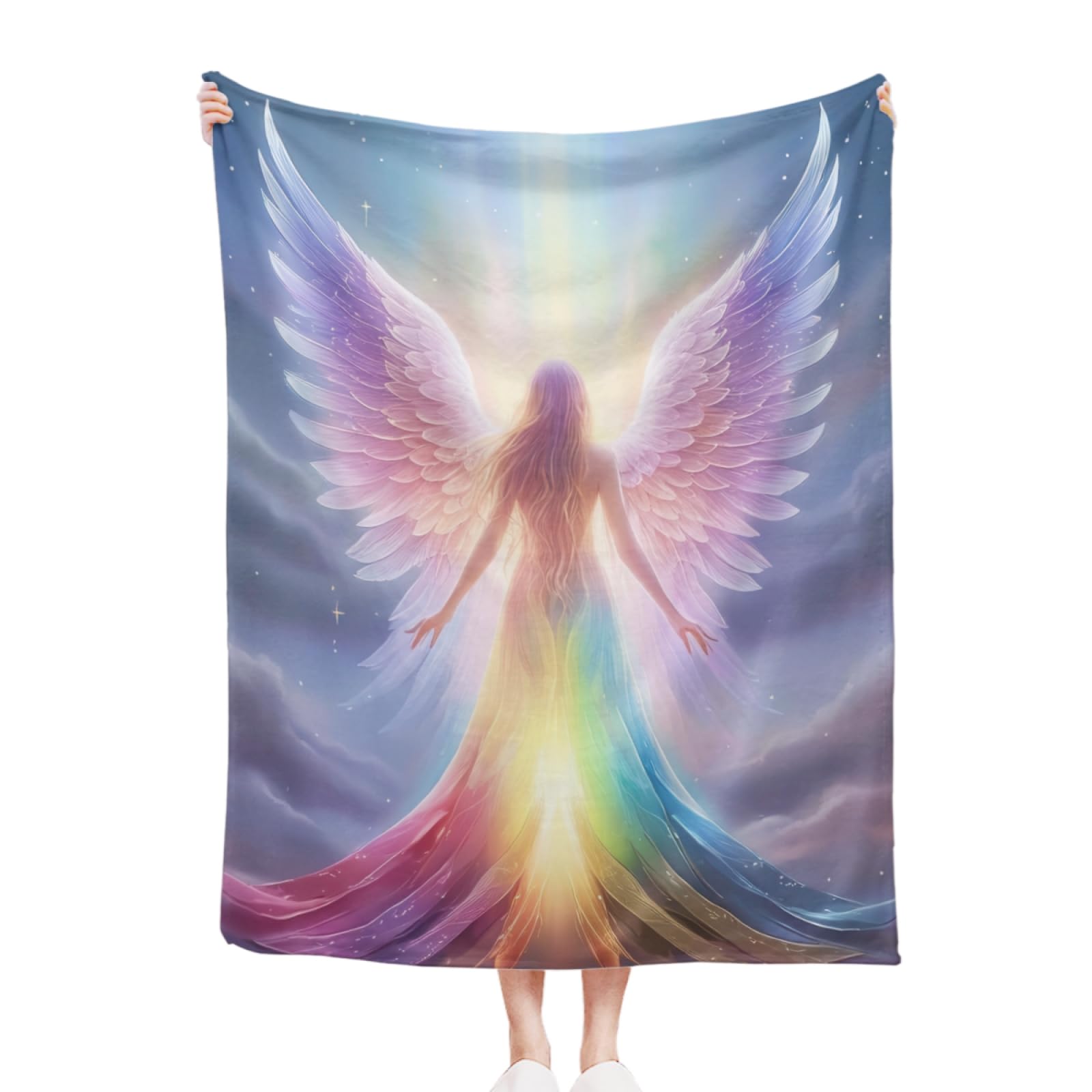 57lilina Soft Flannel Print Throw Blanket for Sofa, Bed or Travel 60x80 IN