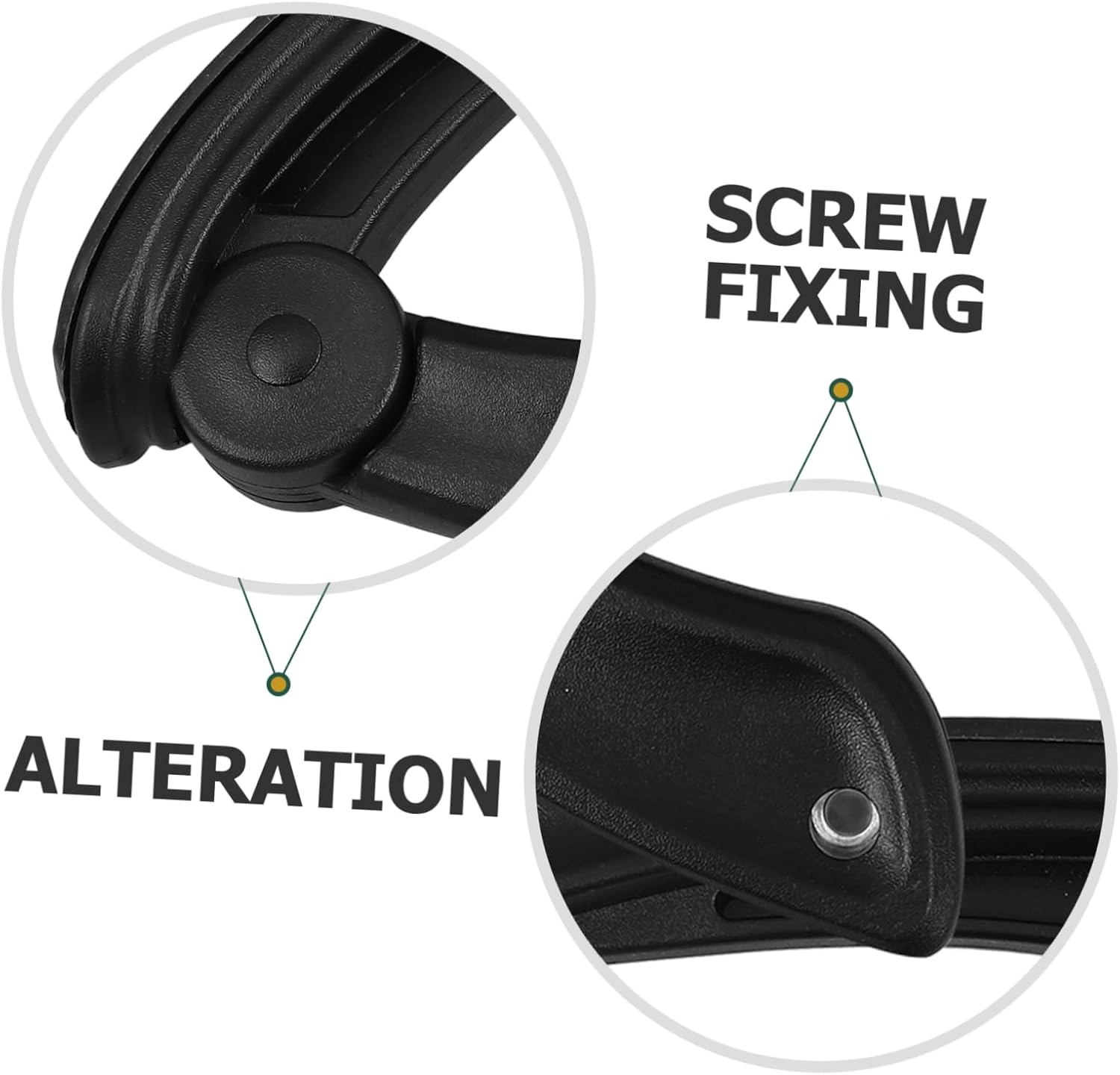 1pair Plastic Armrests for Office Chairs Easy to Install Arm Rests for Household and Office Use Fit for Chairs Elegant Design Sturdy Replacement Parts