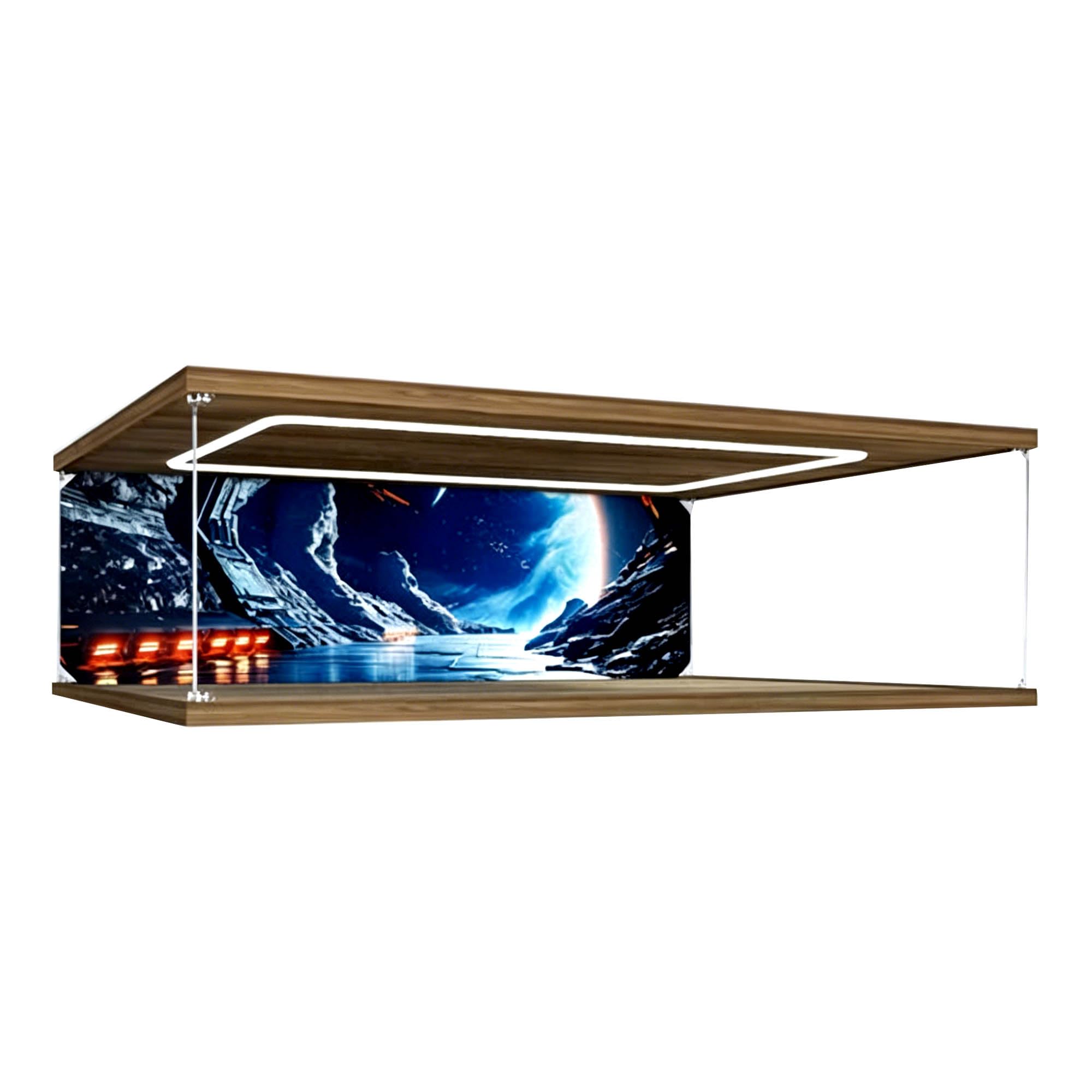 Clear Acrylic Display Case, Fits for Le-go 75192 Sets (Lightbox B)