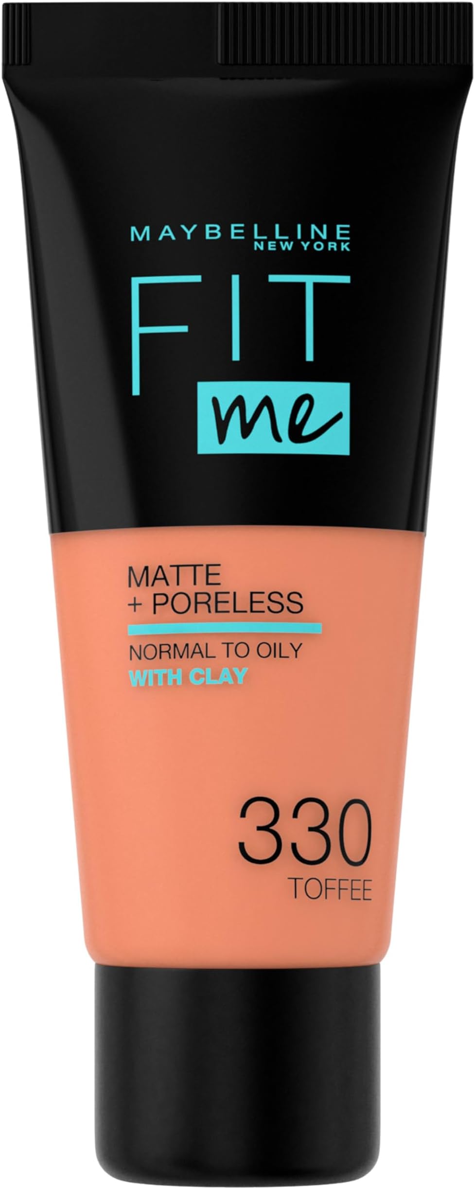 Maybelline New York Fit Me Matte And Poreless Foundation - 330 Toffee, 30 ml (3600531359072)