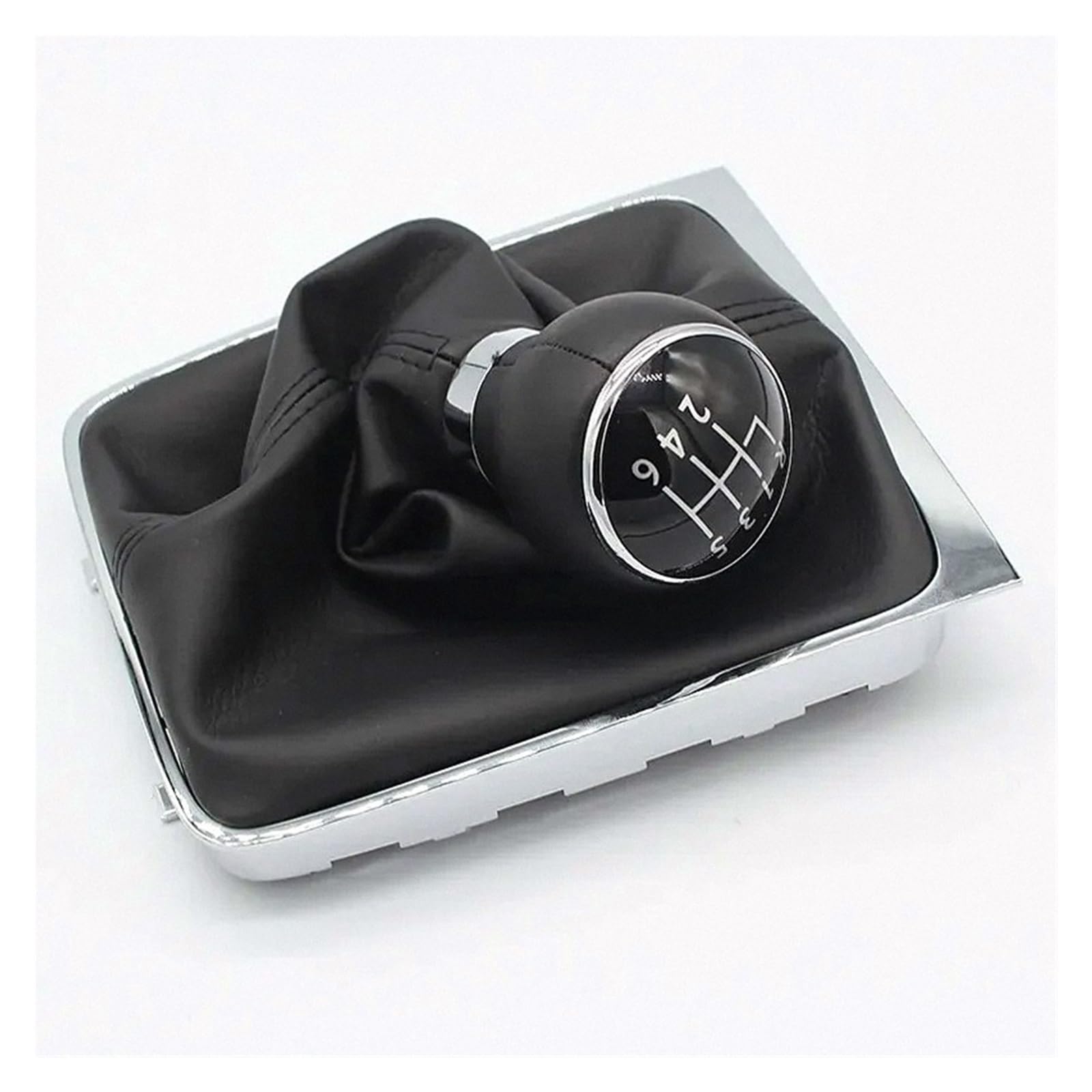 Dbmswzjqpv Leather 6 Speed For Vw For Passat B6 2005-2012 Gear Stick Knob Style Black