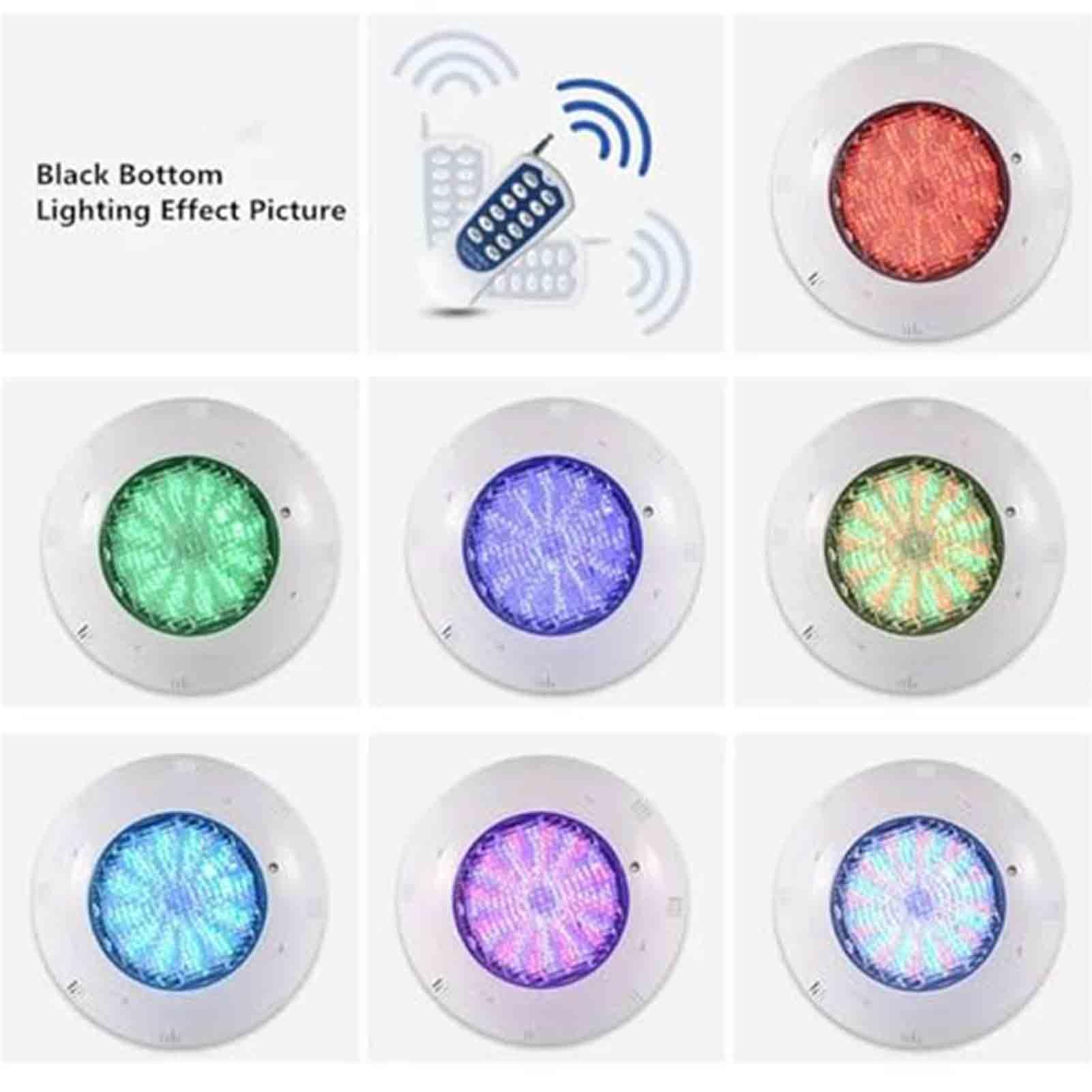 THEGA Unterwasser-Teichstrahler – LED-Gartenleuchte, Wasserdichte LED-Poolleuchte (IP68), RGB-Springbrunnenbeleuchtung, 12V-Unterwasserleuchte, Wasserdichte Landschaftsleuchte(Warm White light,12W)