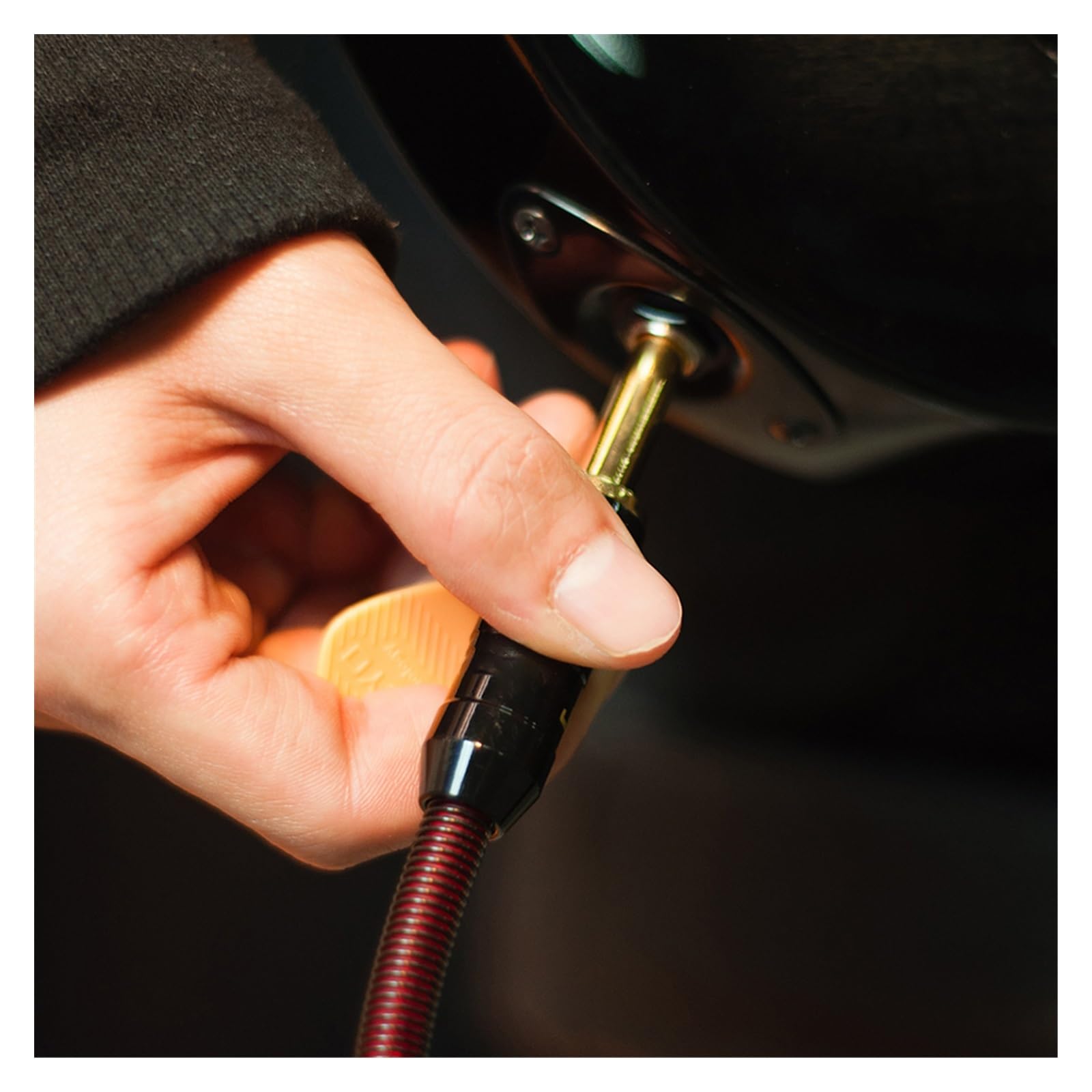 Professionelles Gitarren-Audiokabel 6M Gitarrenkabel Rauschunterdrückung Instrumentenkabel Für E-Gitarre Bass 6,35 Mm Stecker Gitarren-Audiokabel (Color : C)
