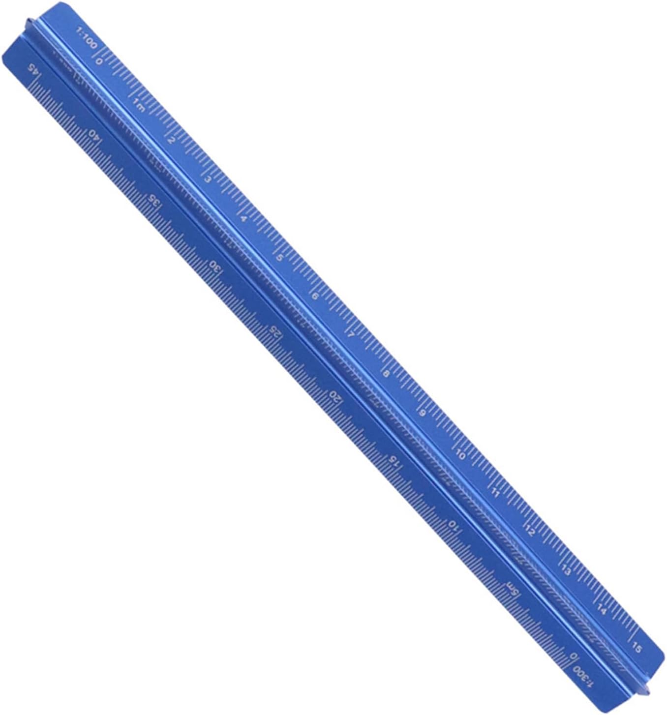 Measuring Ruler Triangular Scale Tool 15cm/30cm with Precise Engraved Gradations in Three Stylish Color Aluminum Drafting Ruler
