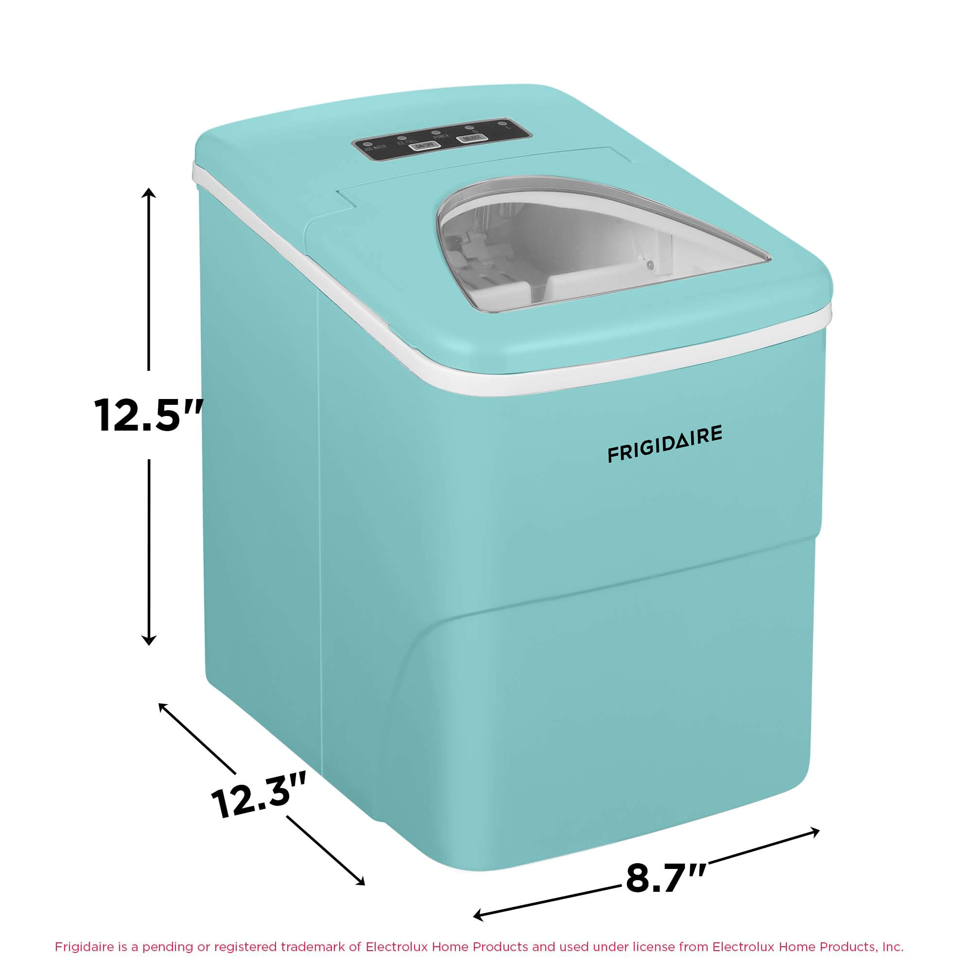 Frigidaire Efic108-Blue Compact Ice Maker, Counter-Top Portable, 26 Lb Per Day, Blue on Fridge.com - View 5