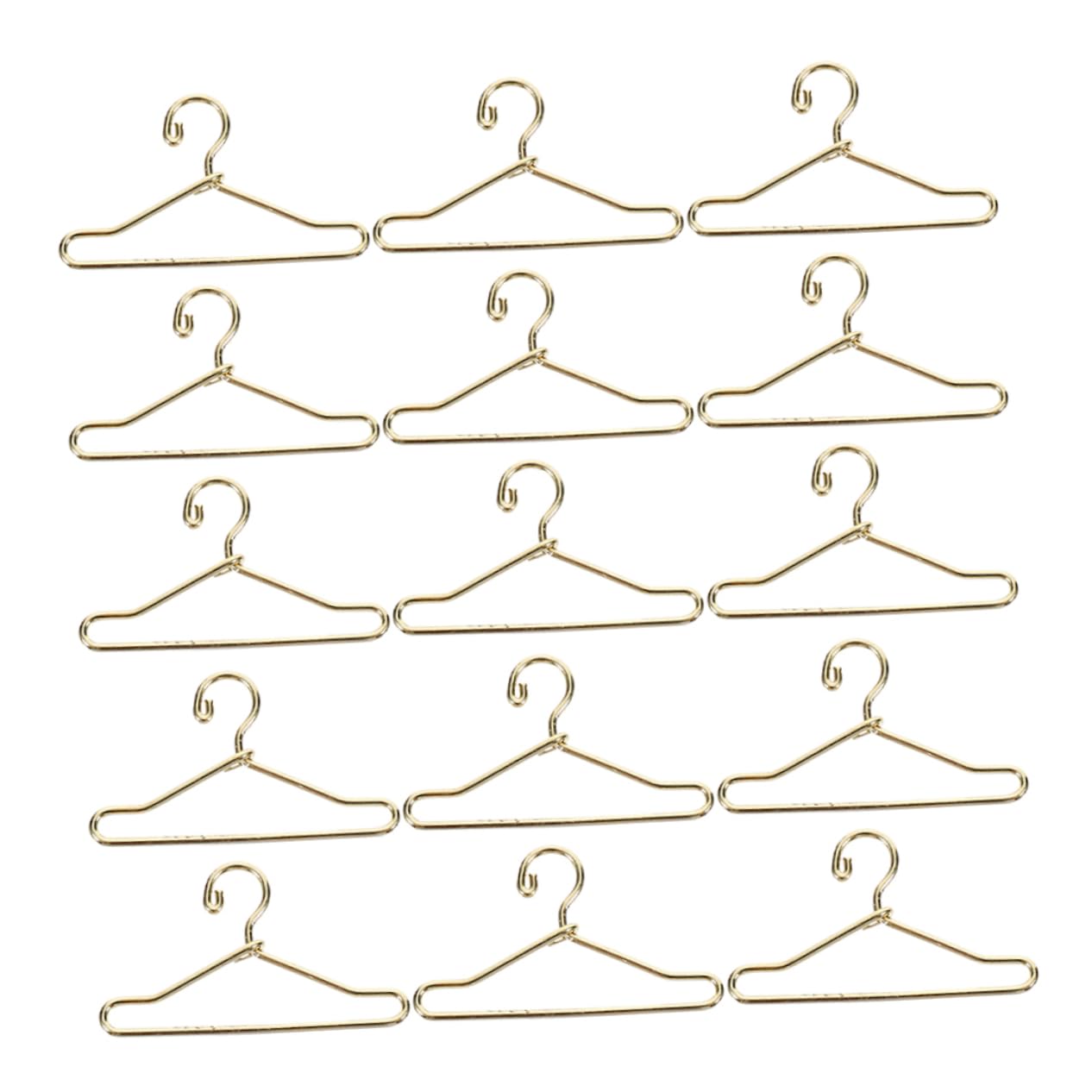 Unomor Compact 40mm Doll Clothing Hangers 24 Pack Metal Construction for Longevity and Style
