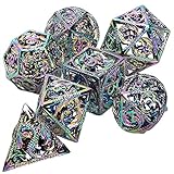 DND Dice Set Dungeons and Dragons Dice with Gift Box Metal Polyhedral Dice Set Role Playing Dice...