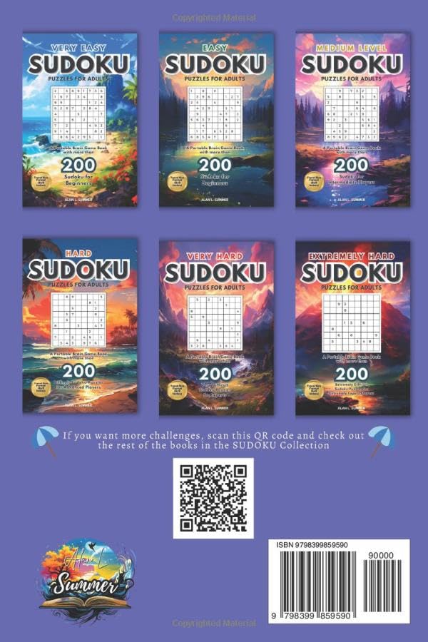 Miniatura 2 de Medium Level Sudoku Puzzles for Adults A Portable Brain Game Book with more than 200 Sudoku for Intermediate Players - Travel Size Format (6x9