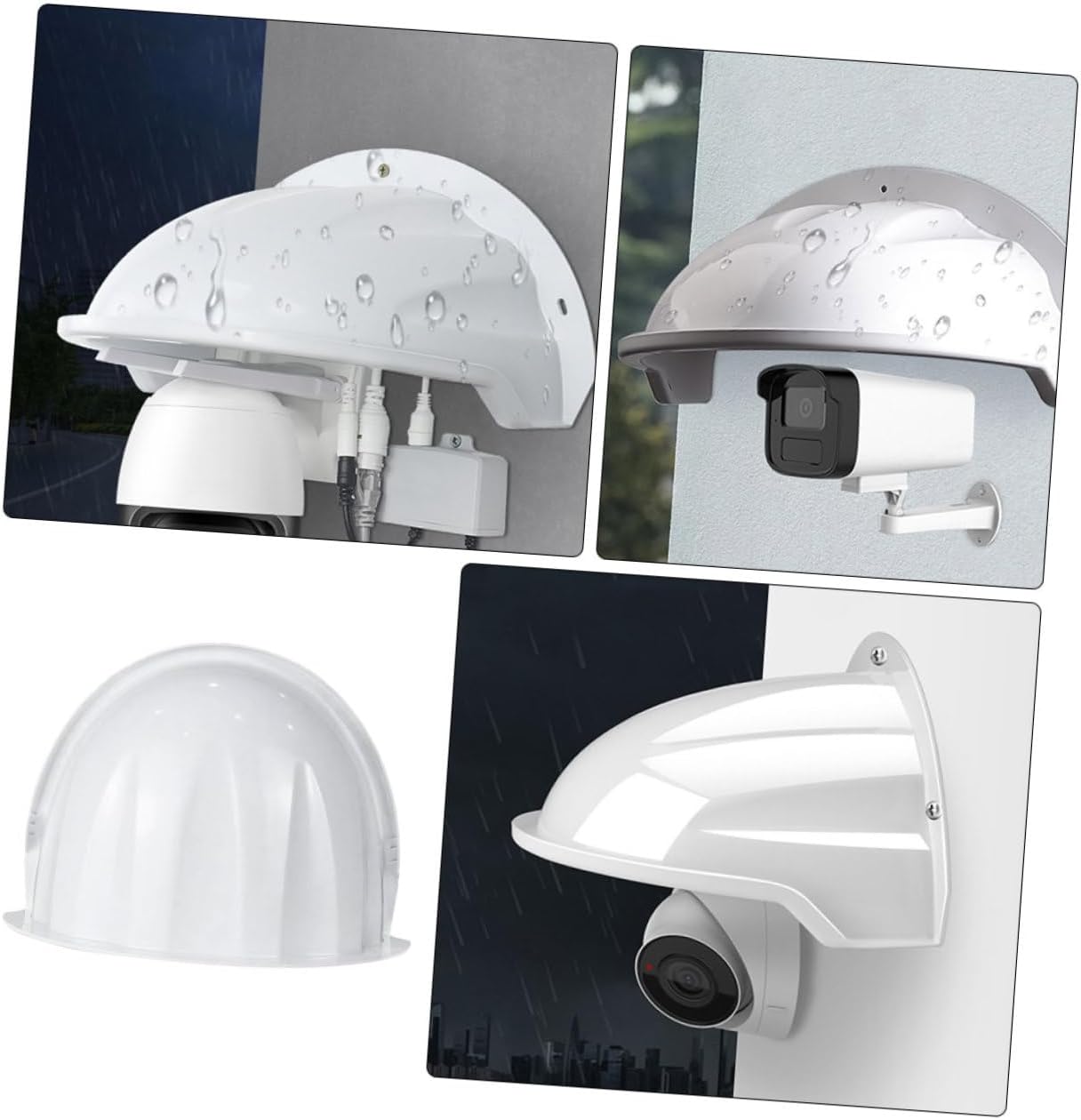 Gadpiparty 2pcs Outdoor Camera Cover Rainproof Weatherproof Design for Security Cameras