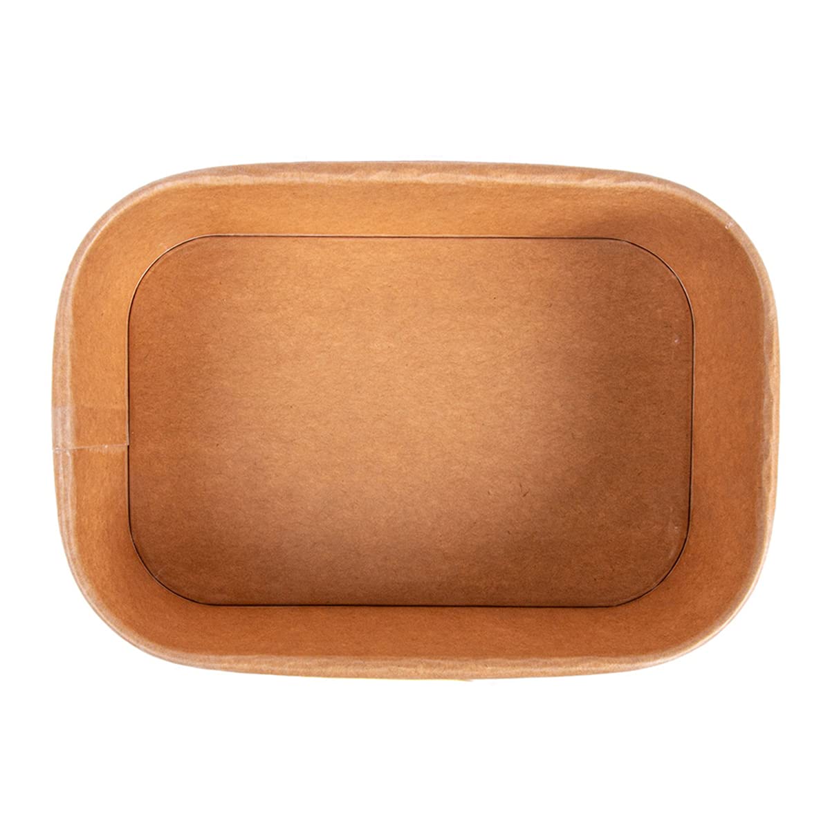 Confezione da 50 contenitori rettangolari da 750 ml, 330 + 30 Pe G/M2, 17,3 x 12,3 x 5,7 cm, in carta kraft naturale