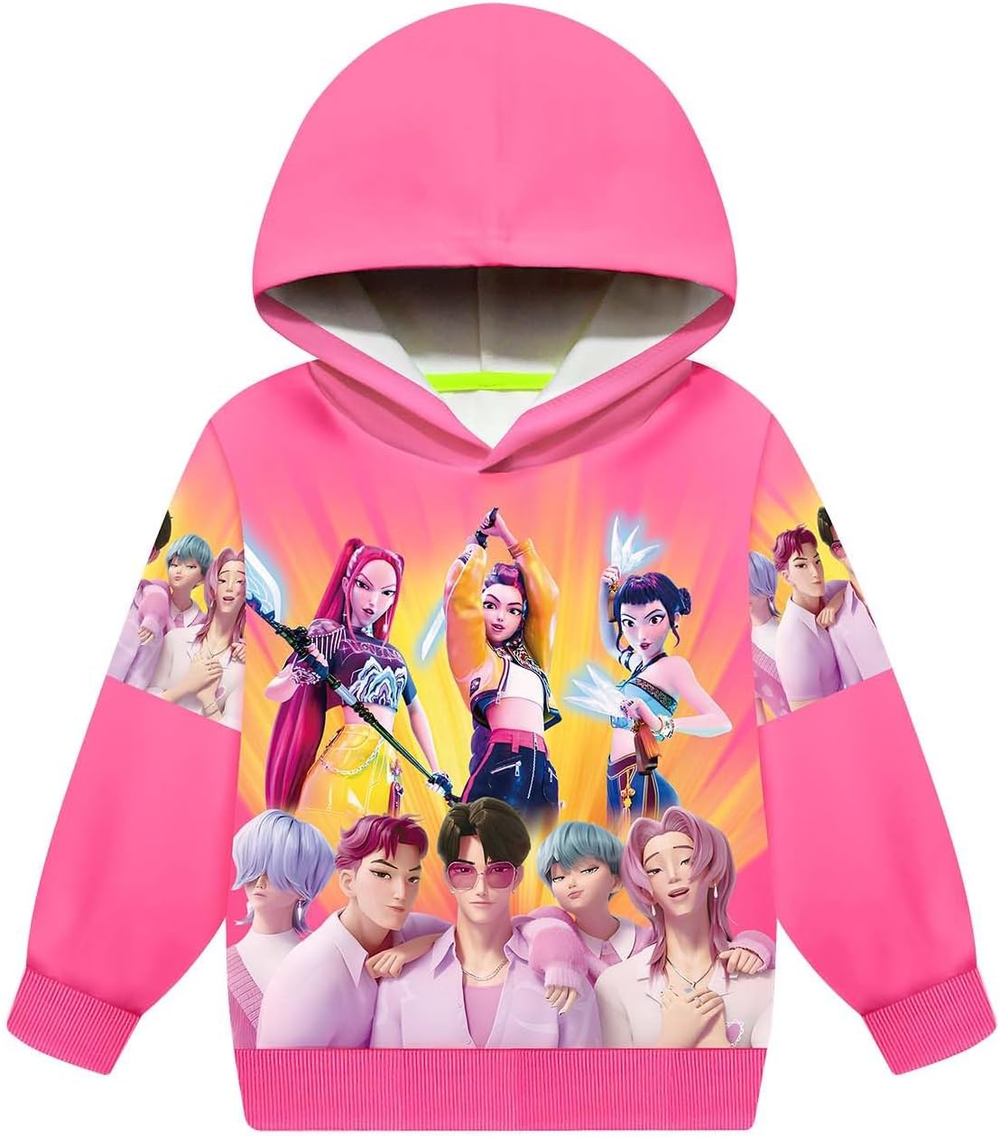 Mädchen Kapuzenpullover Mit 3D Druck - Karikatur Design | Größen 100-160cm Aus Polyester