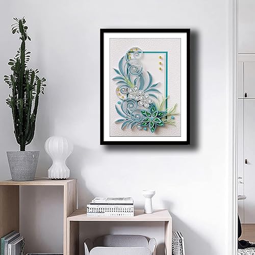 Miniatura 3 de LIULIMI Pintura de diamante con taladro parcial, kit de pintura de diamante 5D pequeño, forma especial para adultos y niños, imagen de flores de