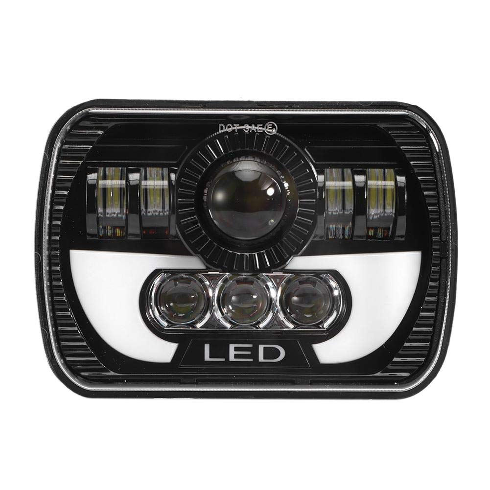 Phares LED Voiture 5x7 Pouces – 90W, étanches IP68, Fonction Feux De Route/croisement, Installation H4