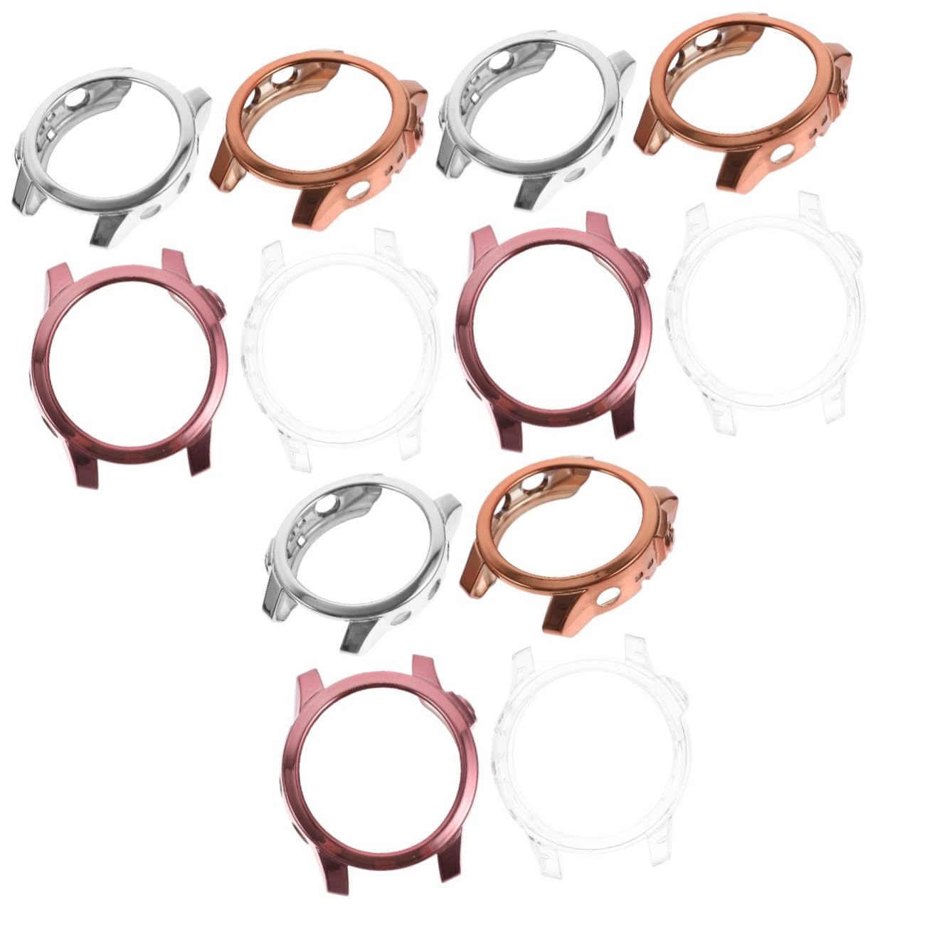 Hemobllo 12pièces Coque De TPU pour Montre Anti-Rayures Réutilisable Et Détachable Totale des Bords Courbés Couleurs Transparent Pratique Et