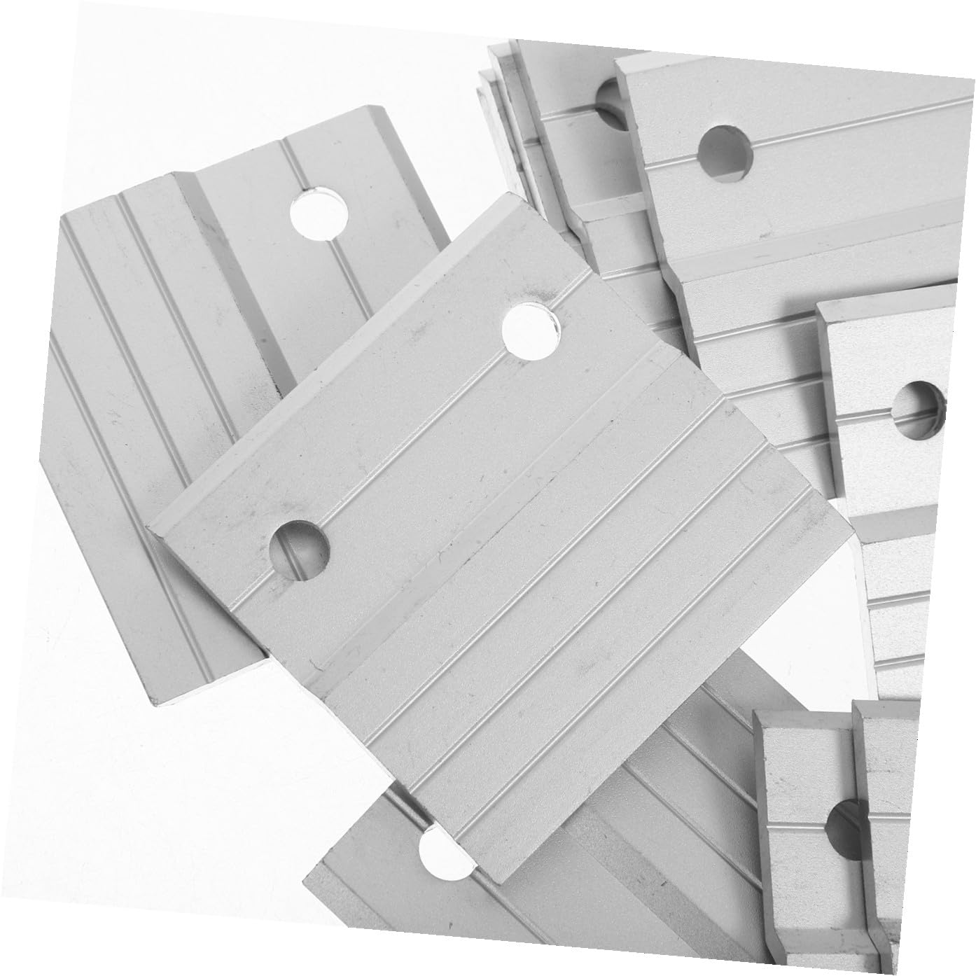 Operitacx 6juegos Colgante de Aluminio Forma de Z Clips Z Resistentes para Marcos de Fotos Herrajes para Espejos Grapas Francesas Adecuado para Decoración de Paredes Salas de Estar