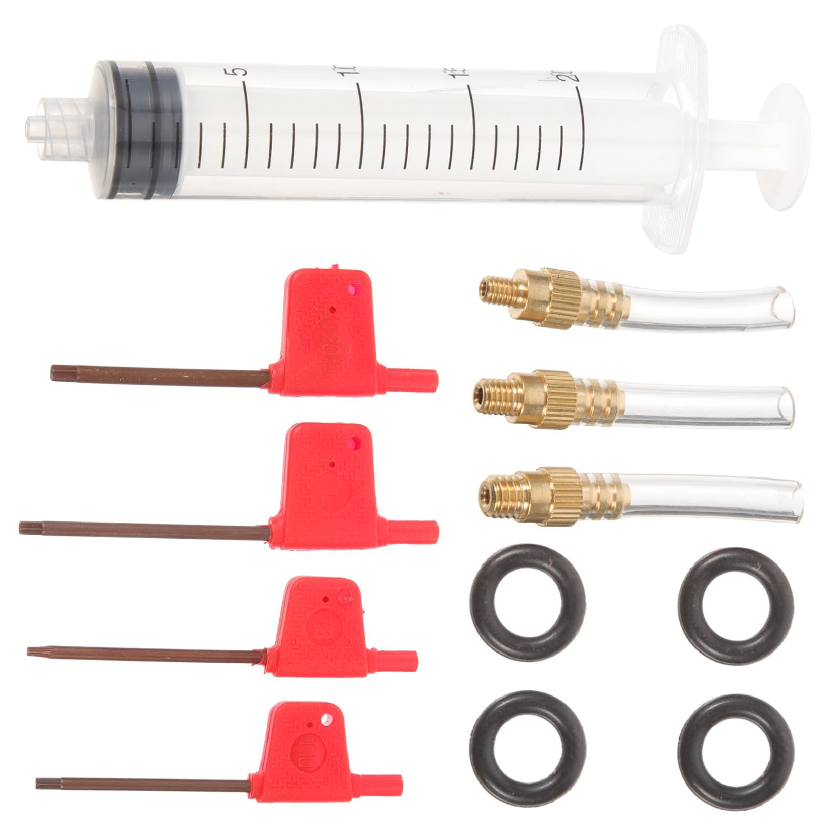 Toddmomy Outil de réparation des Freins Outil de réparation de vélo kit d'outils de réparation de vélo Trousse saigner Tube de Purge de Frein kit de Purge de Frein de vélo Métal