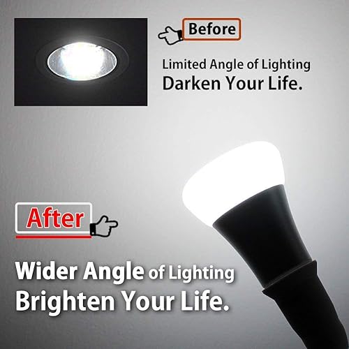 Miniatura 4 de DiCUNO - Adaptador extensor de sóquet E26E27, extensión flexible, ajustable en todas las direcciones, convertidor de sóquet de bombilla media