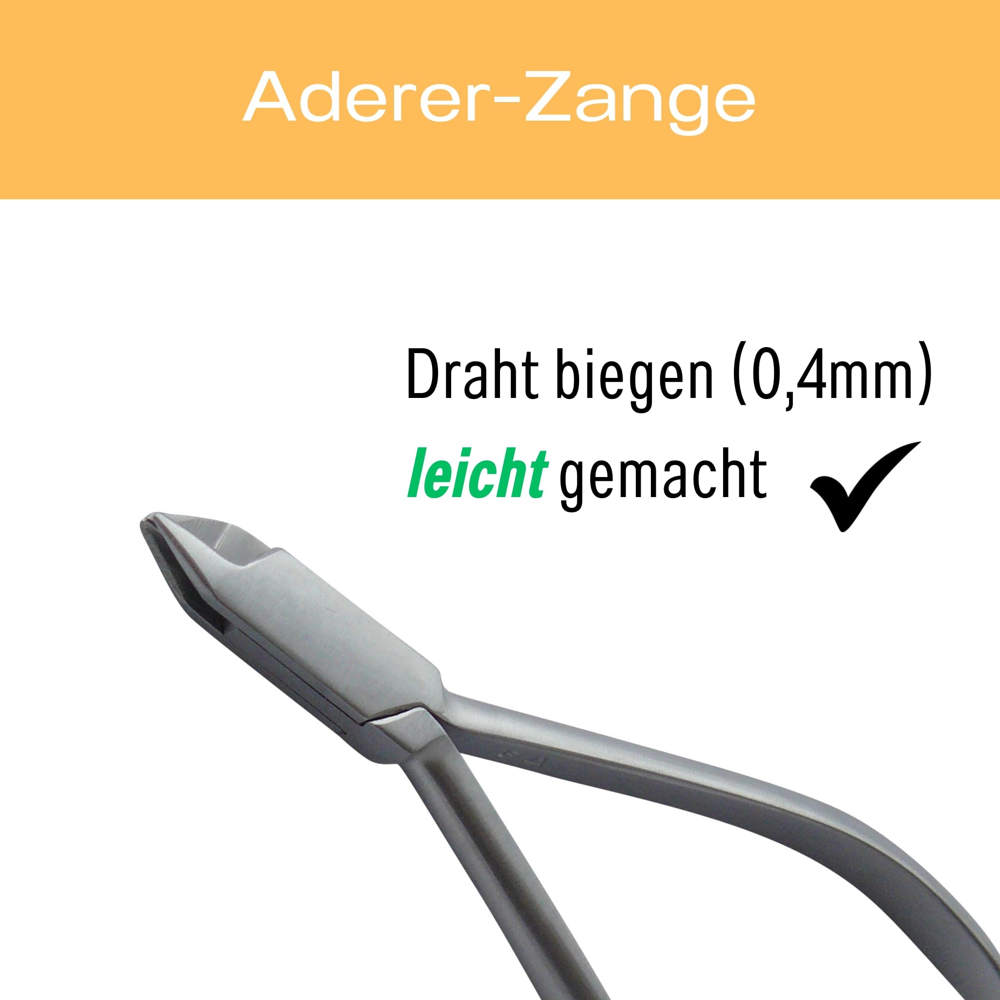 Adererzange, Dreifingerzange 0,4 mm Draht - Aderer Dreifinger Zange Technikerzange