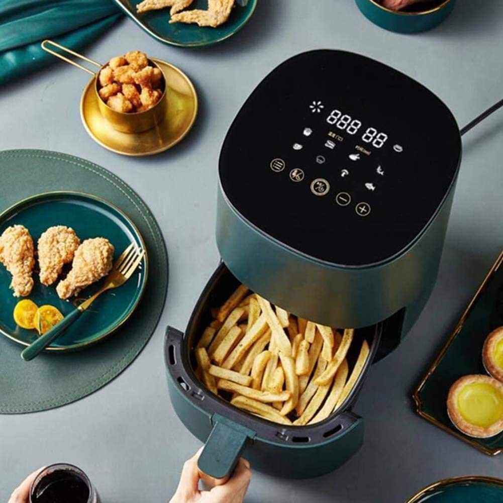 ADITAM Cuisinière électrique Four avec contrôle de la température, Panier à Frire antiadhésif et système de Circulation d'air à 360 degrés, 1400 Watts, 2,5 L Happy Double The Comfort
