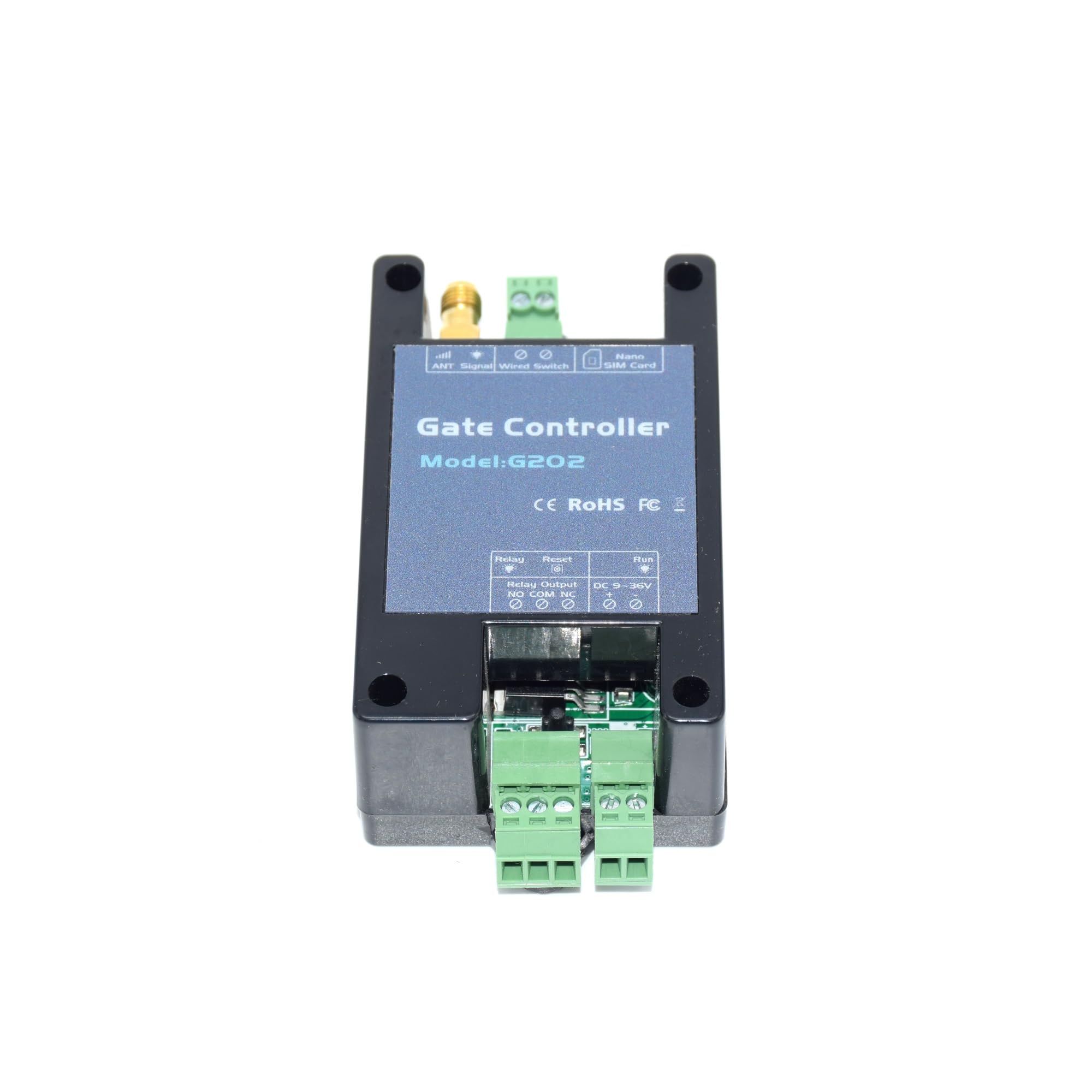 Kit Cancello Automatico, Interruttore a relè singolo con telecomando SMS apriporta 4G for apriporta scorrevole for garage a battente(4G with adapter)