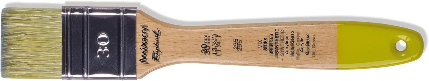 Raphael Mixacryl Flat Gesso Brush, 30, Natural