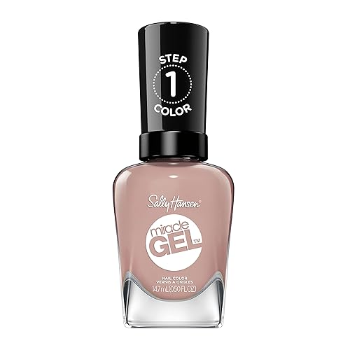 Sally Hansen Miracle Gel, los buscadores de viajes aman al primer vuelo, fórmula similar a gel, no necesita lámpara UV, esmalte de uñas rosa