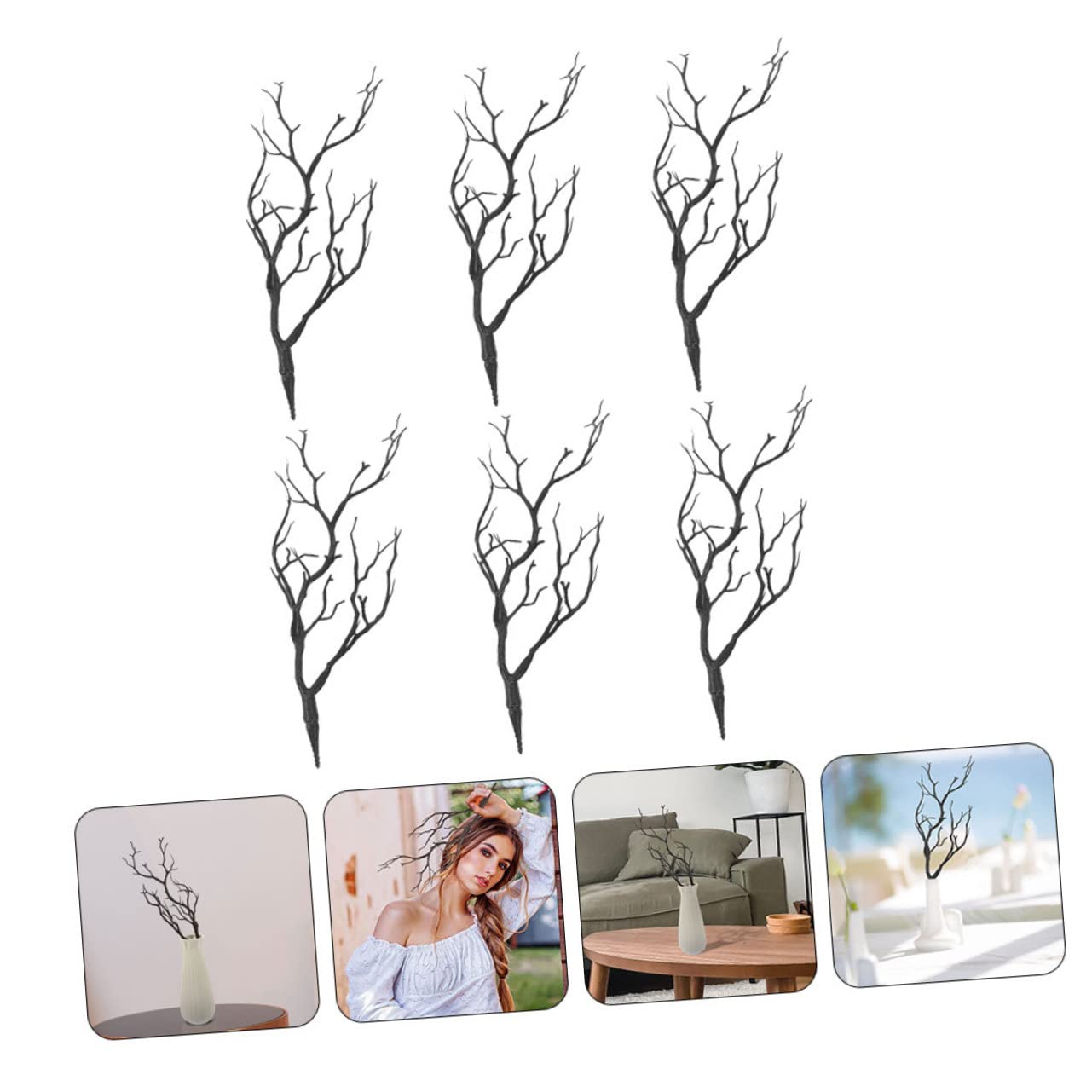 Zerodeko 18pezzi Rami Artificiali Plastica Per Decorazioni Natalizie e Halloween Accessori Finti Per Vasi e Scenografie Rami Decorativi Per Casa e Ufficio