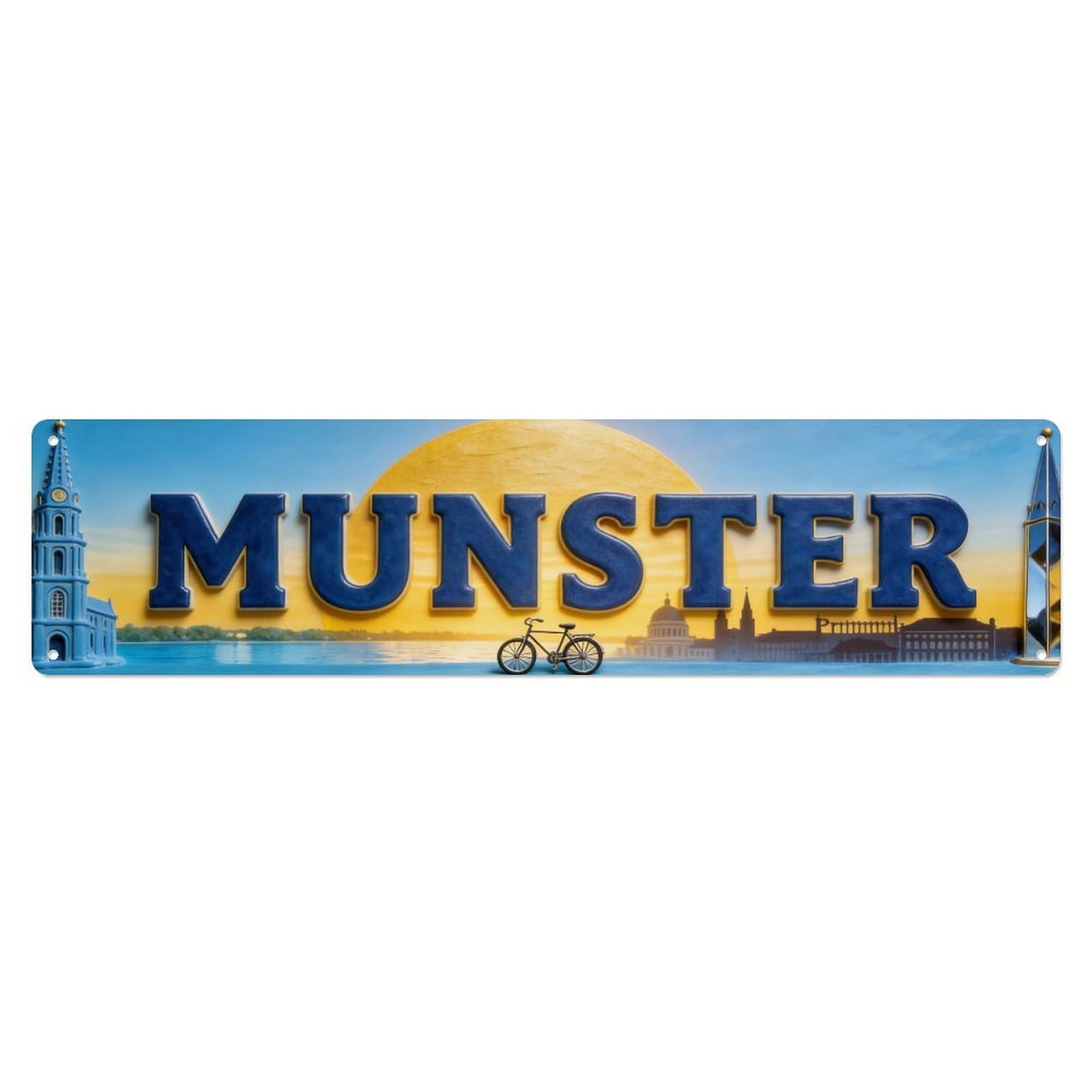 Metal Tin Sign Munster Germany Retro
