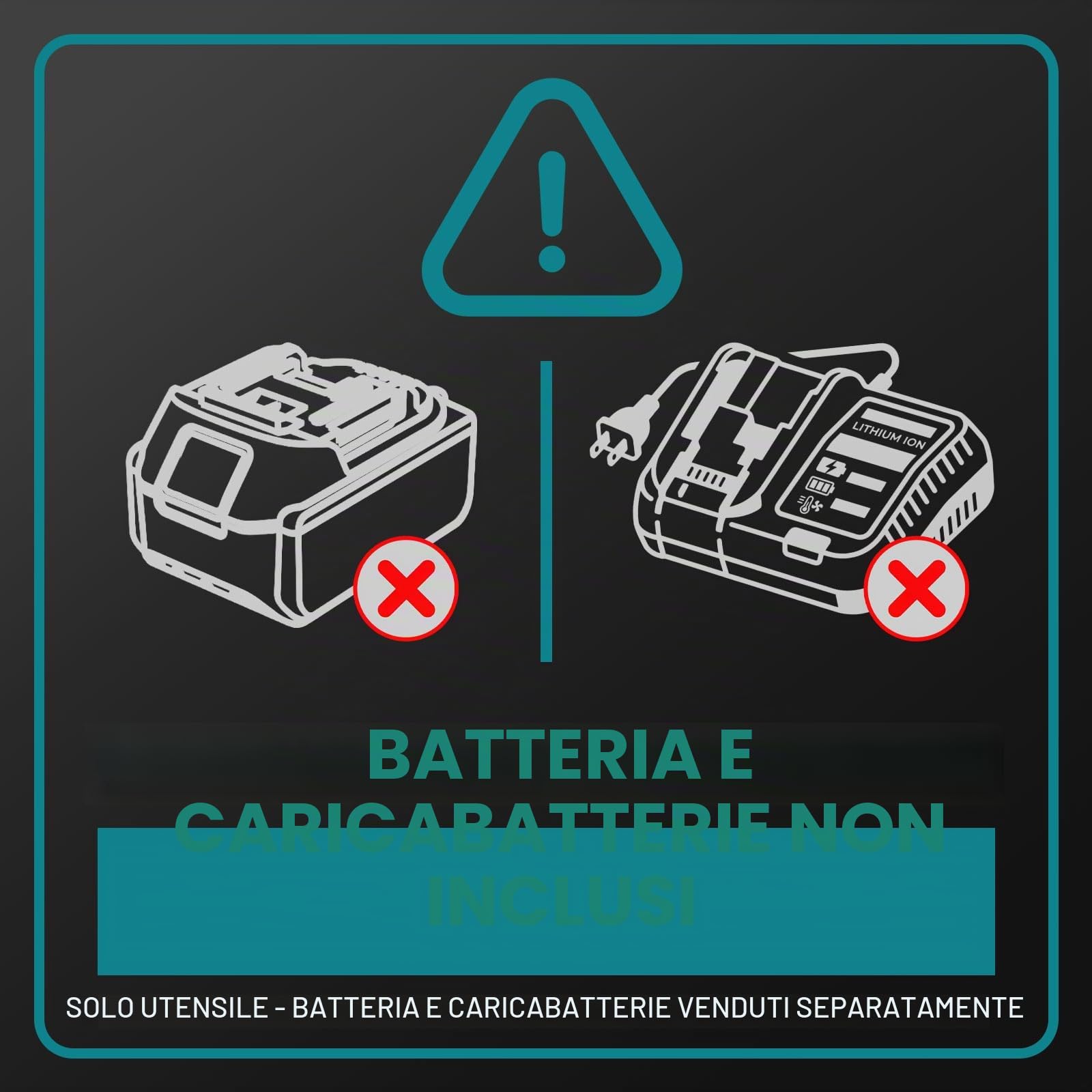 Ecarke Trapano avvitatore a batteria da 18 V, compatibile con batteria Ma-kita, avvitatore a batteria compatto con trasmissione a 2 marce, coppia di 50 Nm, velocità variabile 500-2000 giri/min, senza