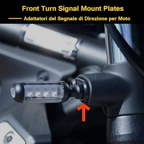 Miniatura 2 de 4 unids negro motocicleta adaptador de señal de giro espaciadores para Z900 Z650 Z400 Z800 Vulcan 650 S Ninja400 ZX6R V.ersys650, Libre (Free)