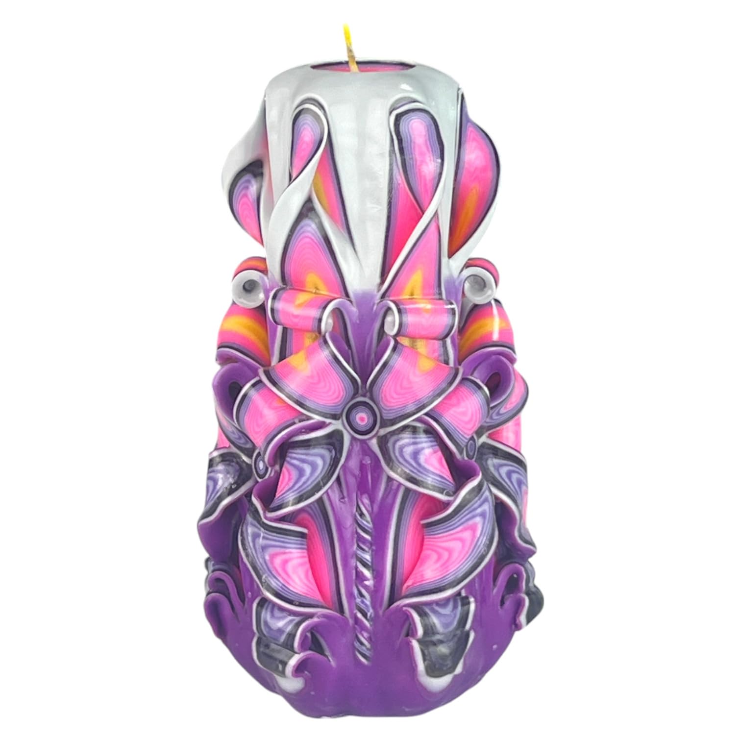 Vela de diseño hecha a mano, vela decorativa inodora Ø25 x h18 cm, vela cilíndrica de combustión larga 66 horas, mechas de algodón sin humo, decoración doméstica ideal y regalo versátil