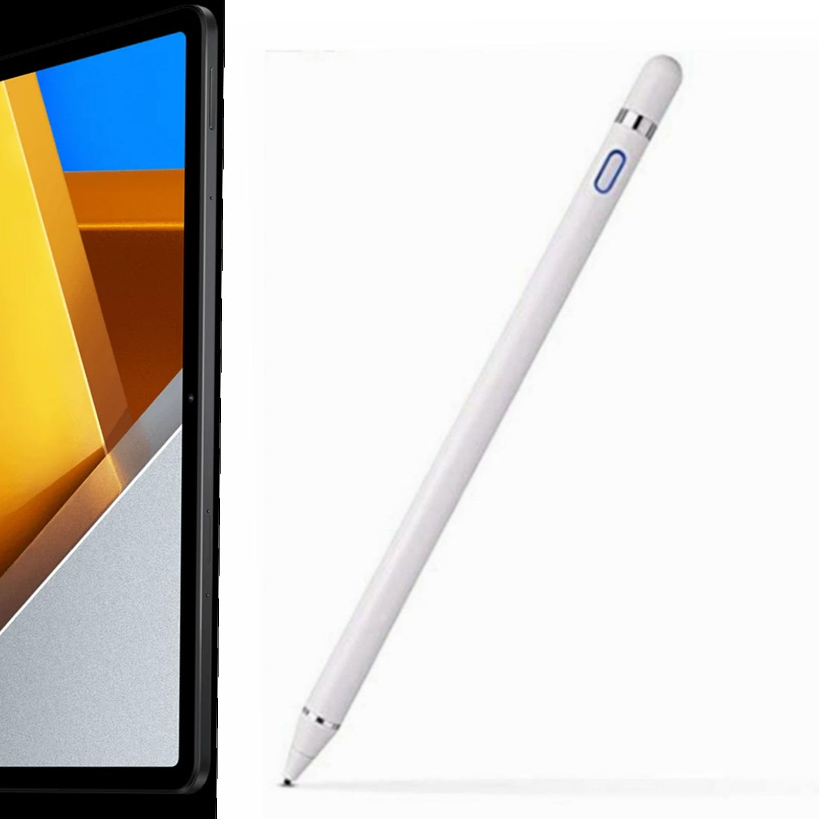 Stylus kapazitiver Stift aktiver Touch Stift für Xiaomi Poco Pad 12.1" Tablet elektromagnetische Touch Screen Active Pen 4096 Pression (Weiß)