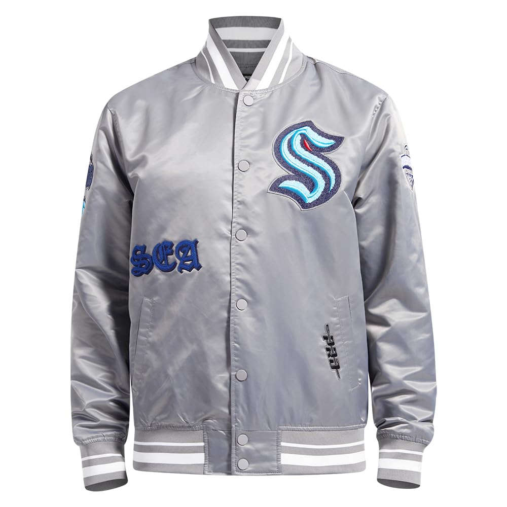 Pro Standard Mens NHL Old English Satin Jacket