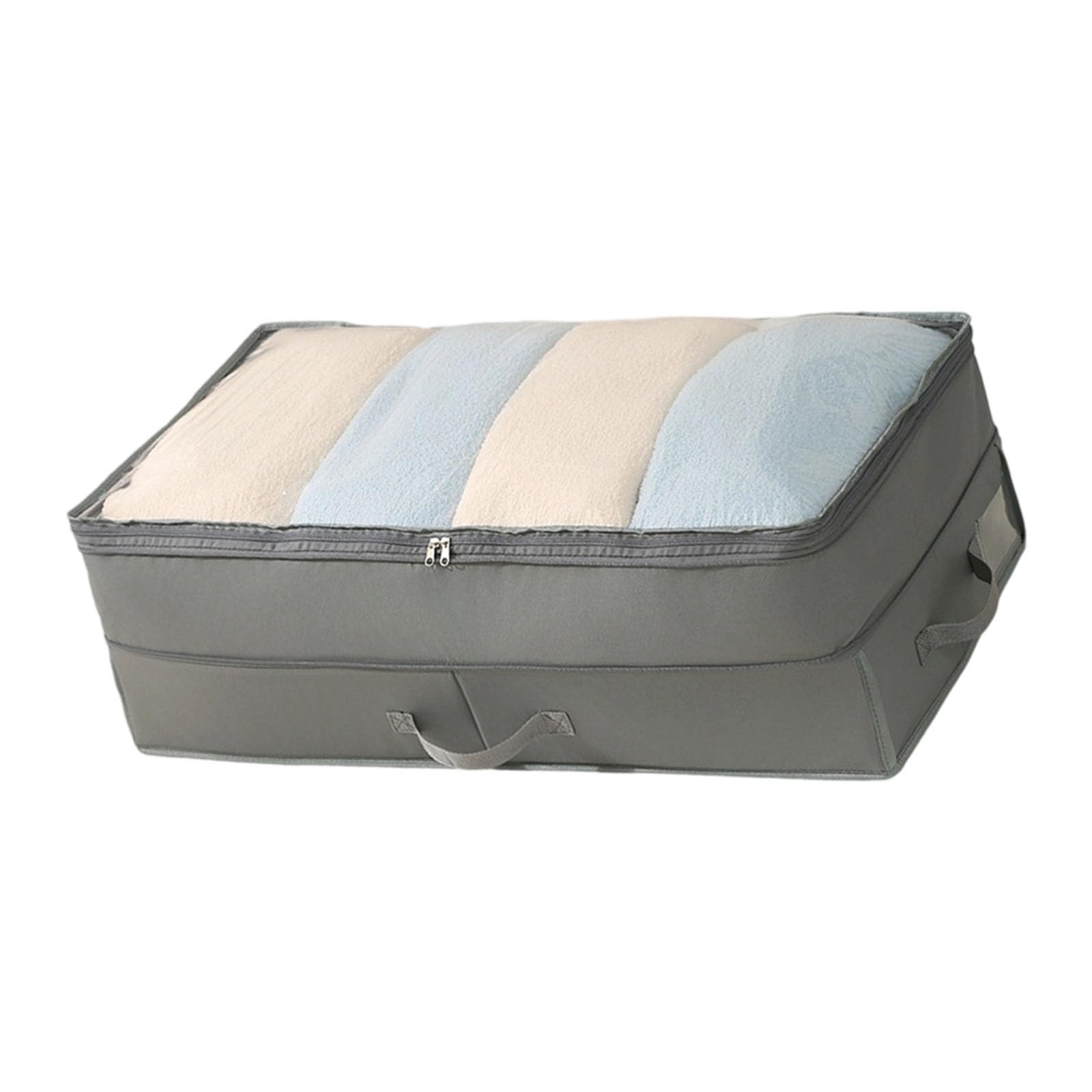 Jazuaiao Duty Oxford Cloth Storage Bin Foldable Design for Clothes Blankets Seasonal Item with Dustproof Lid Oxford Fabric Storage Bin